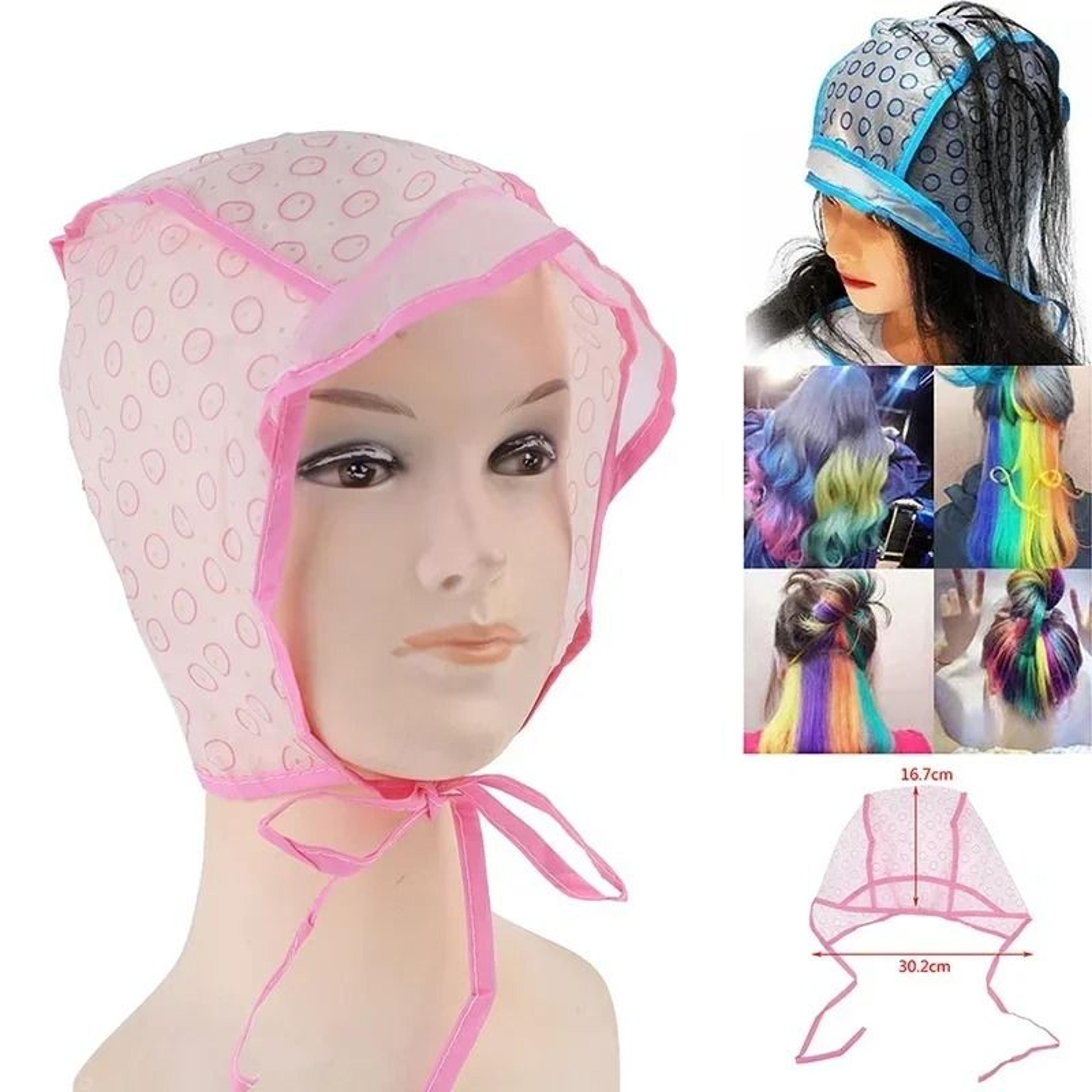 professional hair highlighting dye cap with metal hook