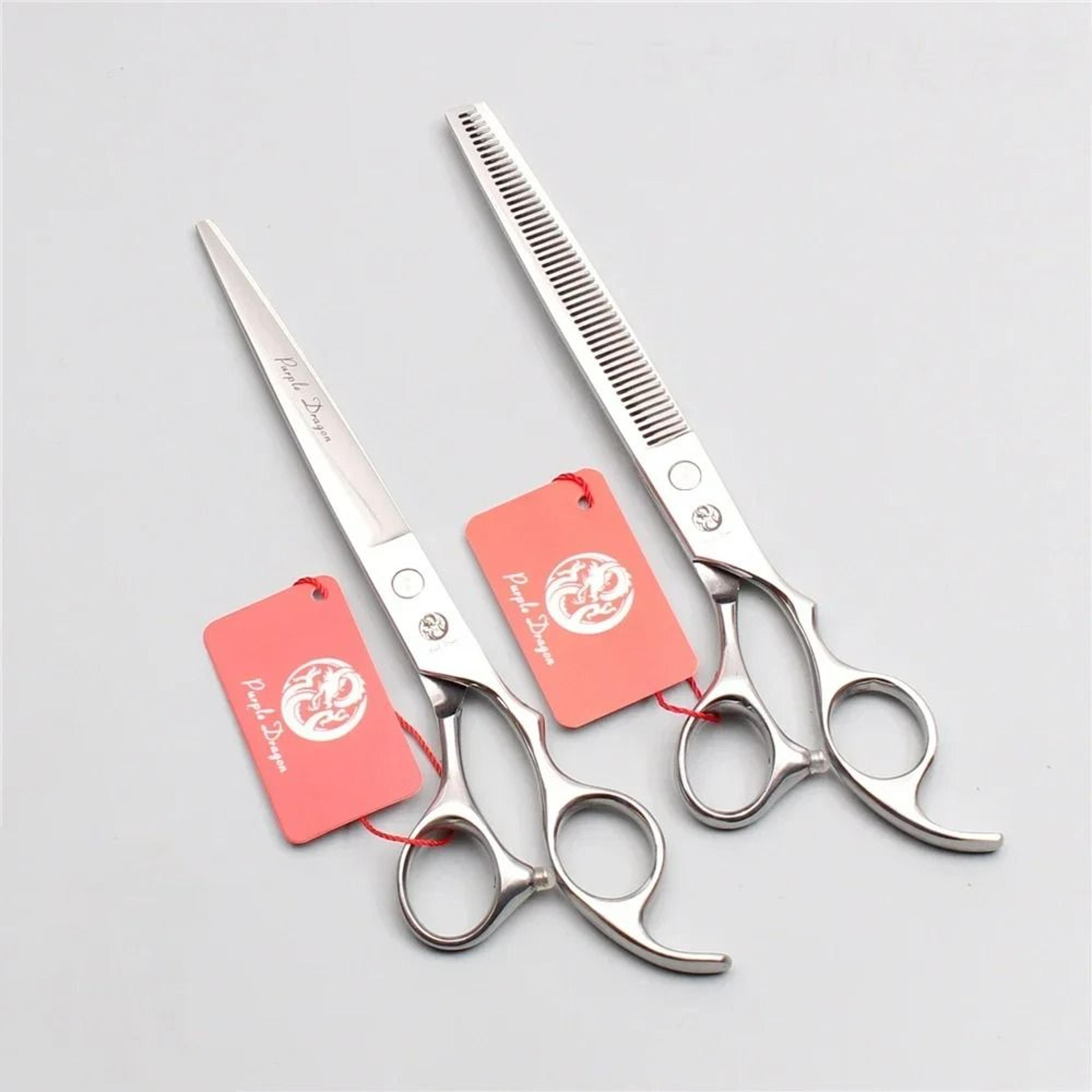 professional barbershop hair cutting and thinning scissors set
