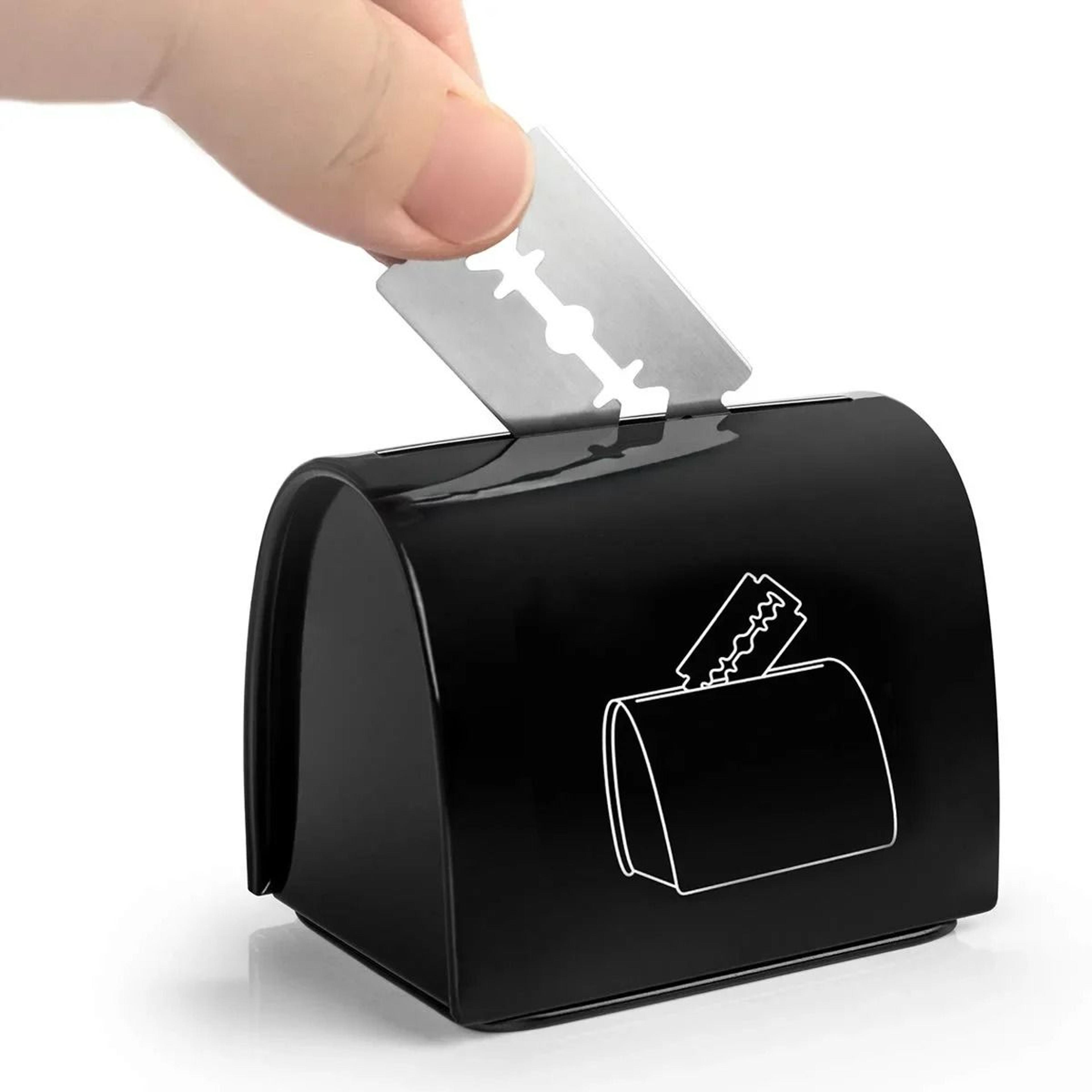 razor blade disposal case recycling bin