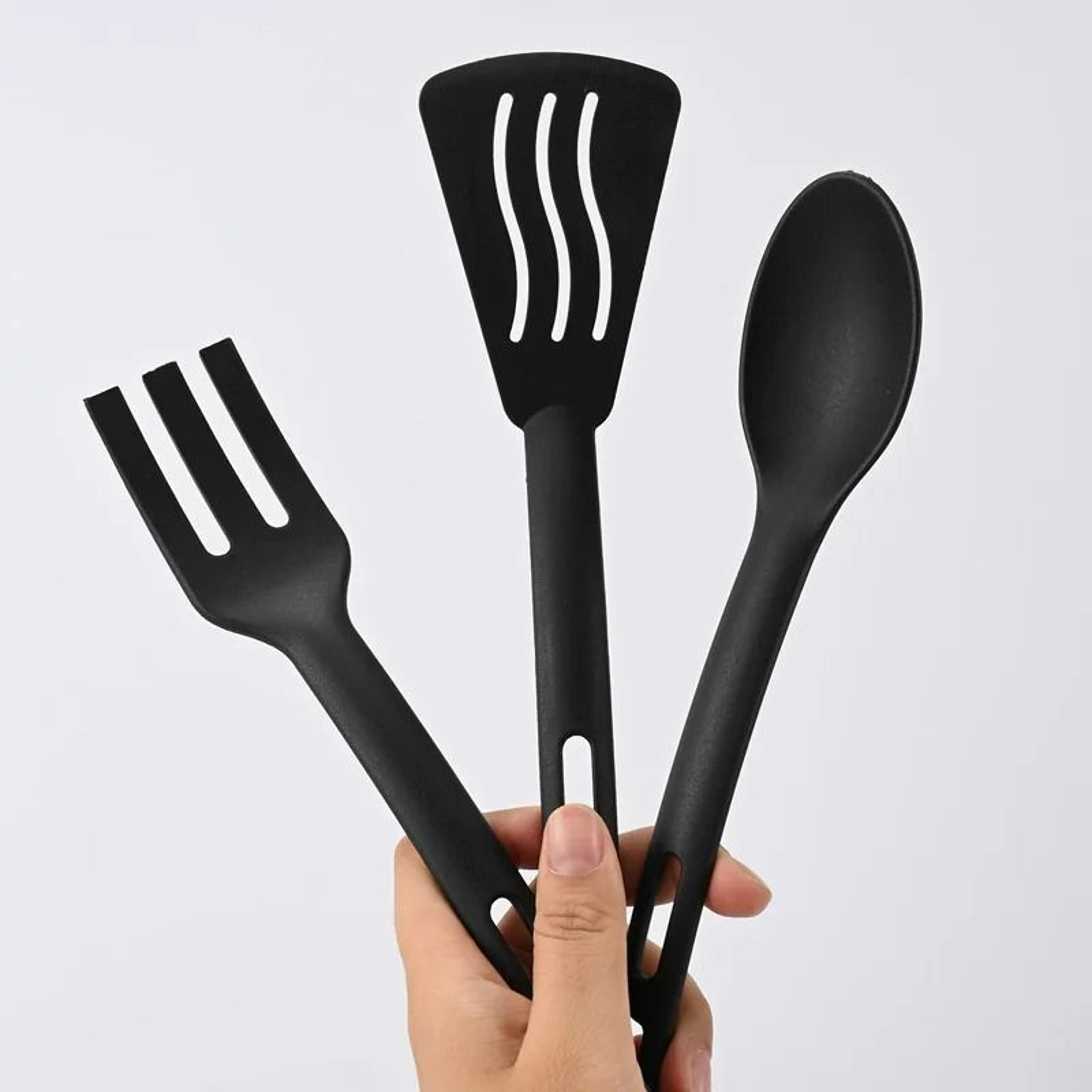 3-piece non-stick nylon kitchen utensil set