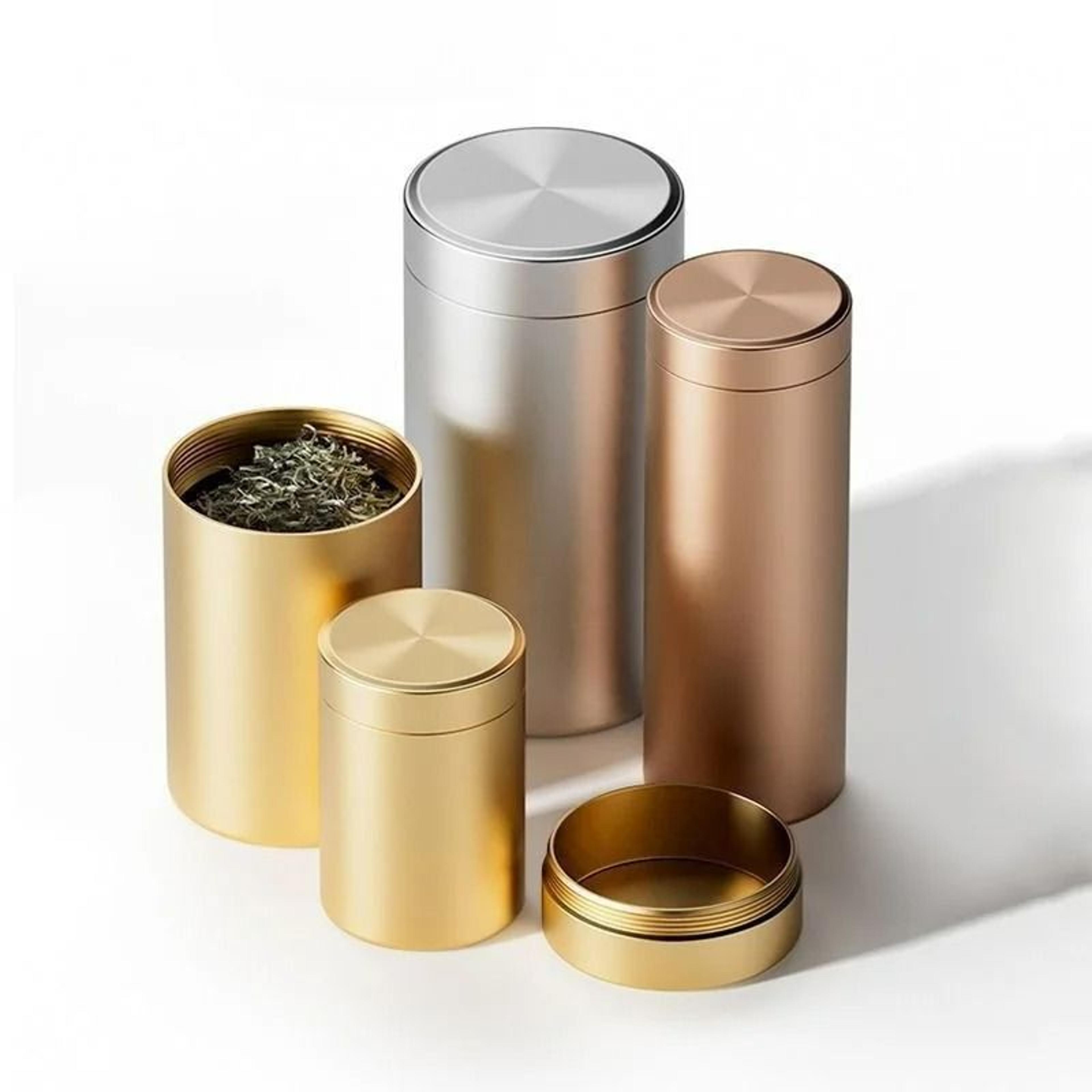 mini waterproof stainless steel sealed storage canister