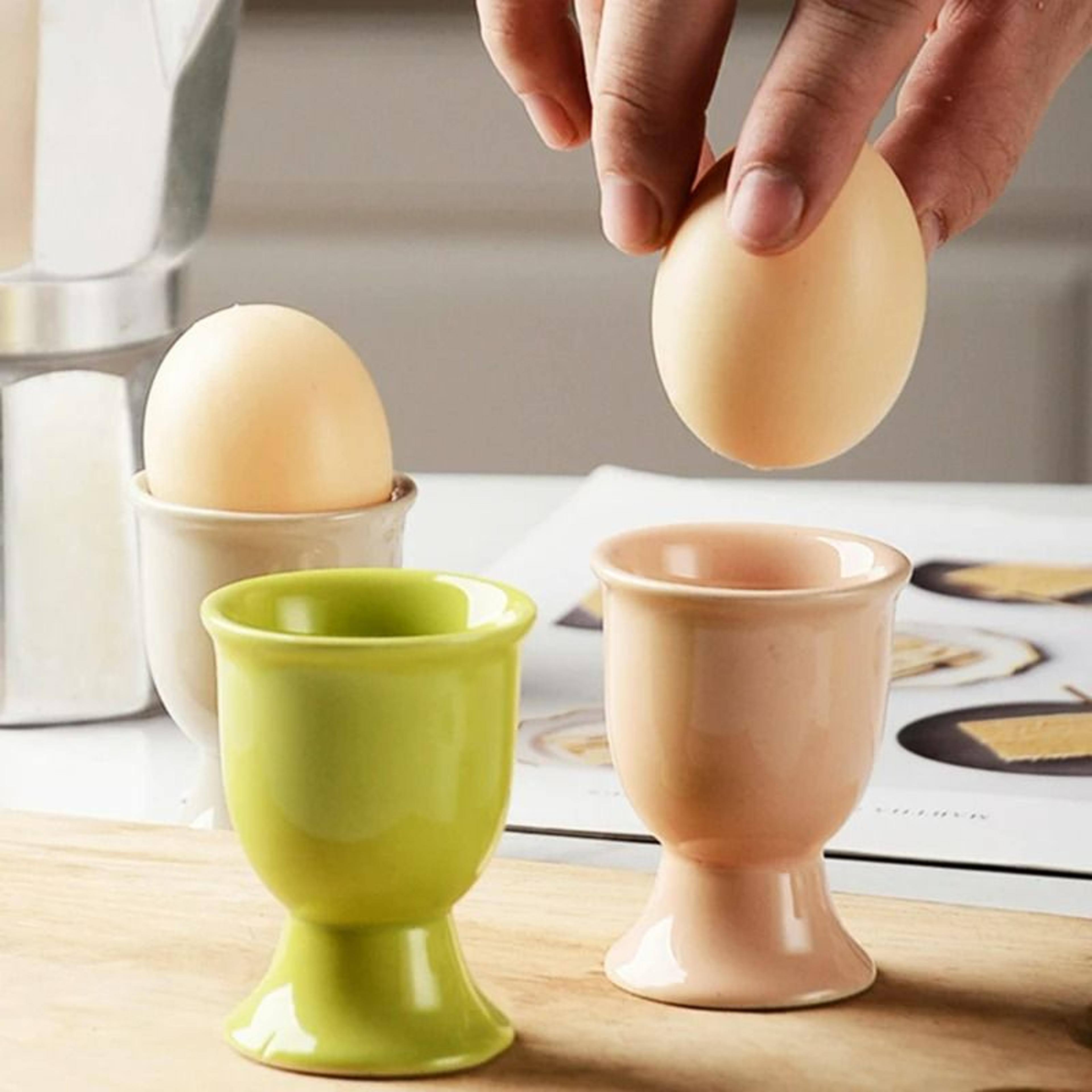 ceramic soft-boiled egg cup holder