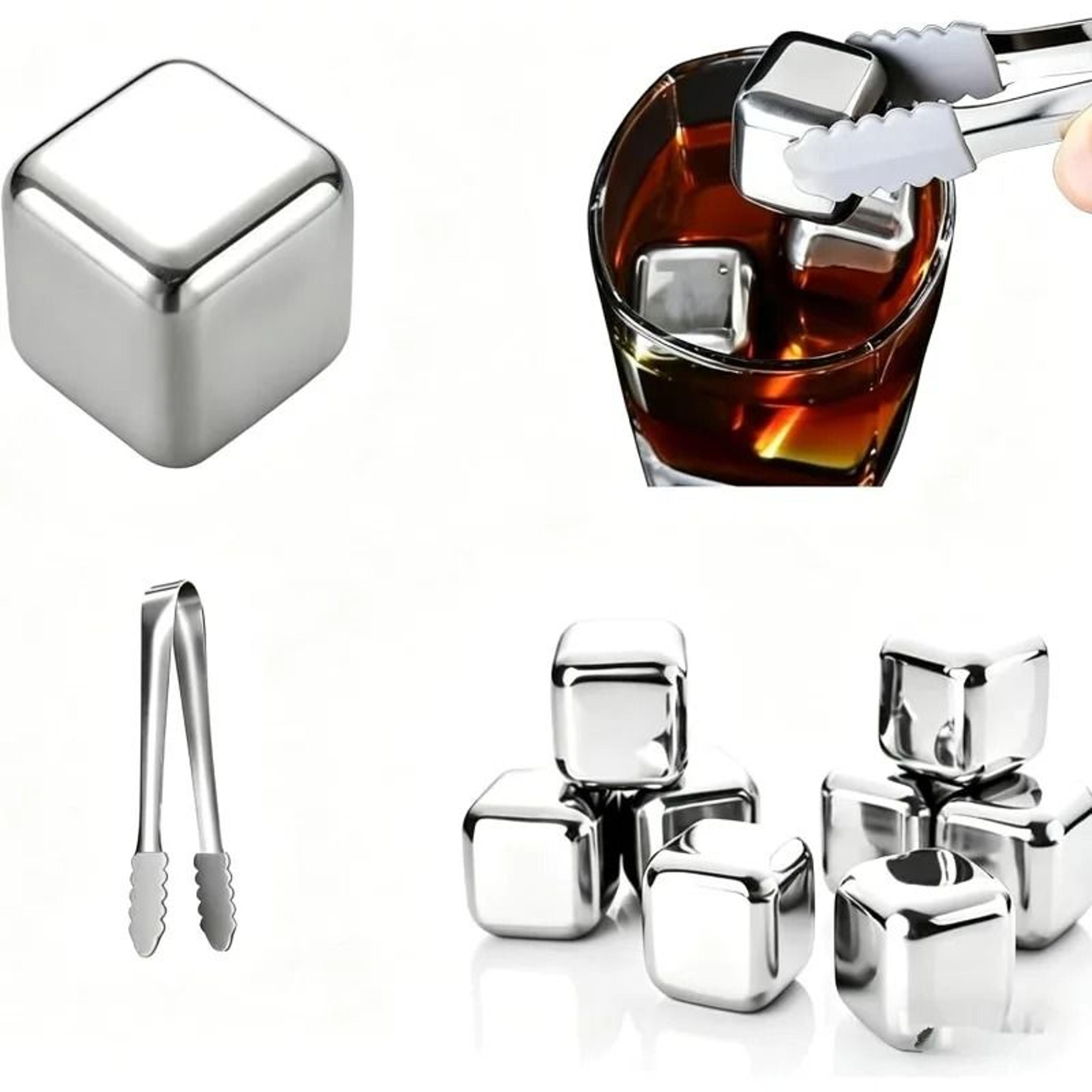 stainless steel reusable whiskey ice cubes