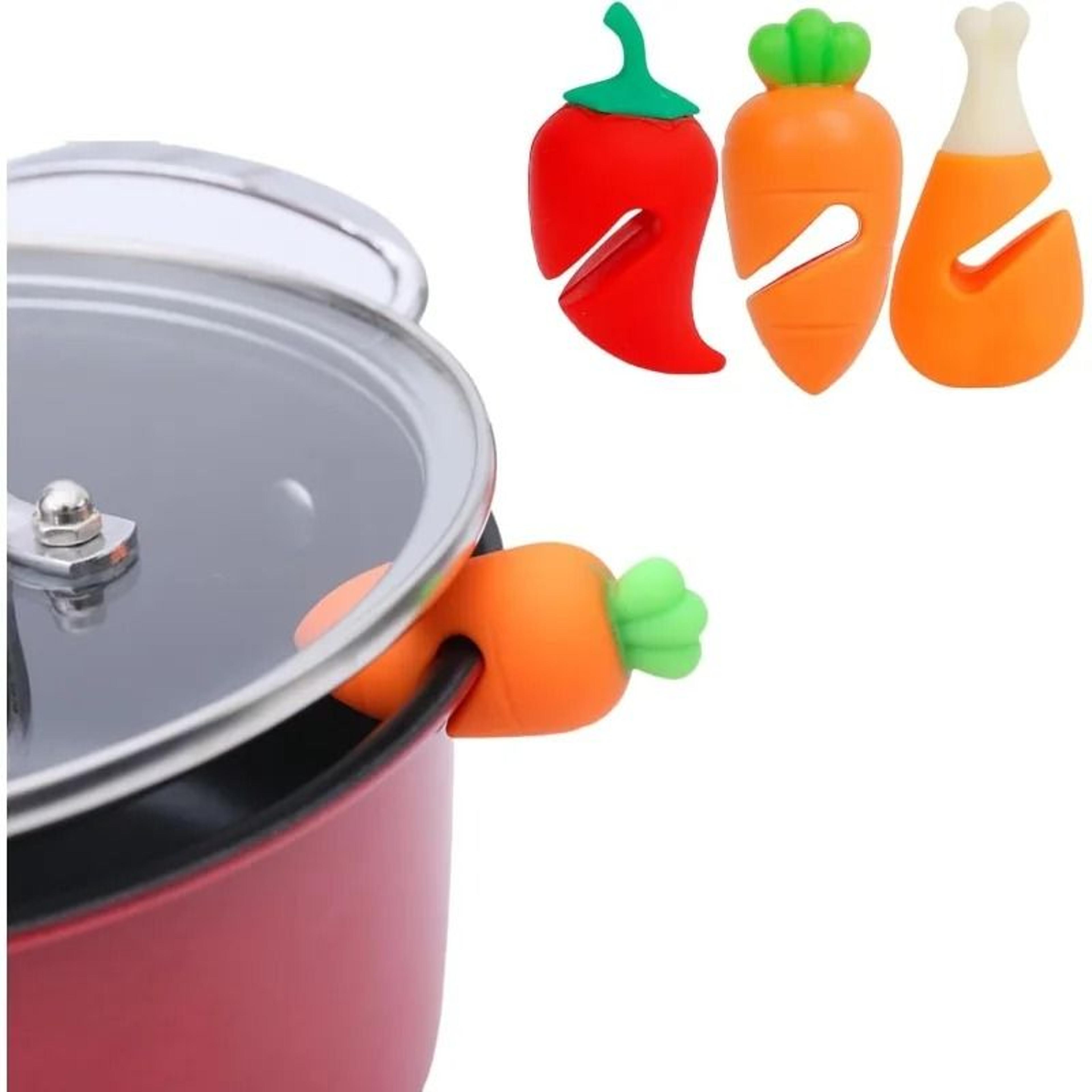 anti-overflow silicone pot lid riser