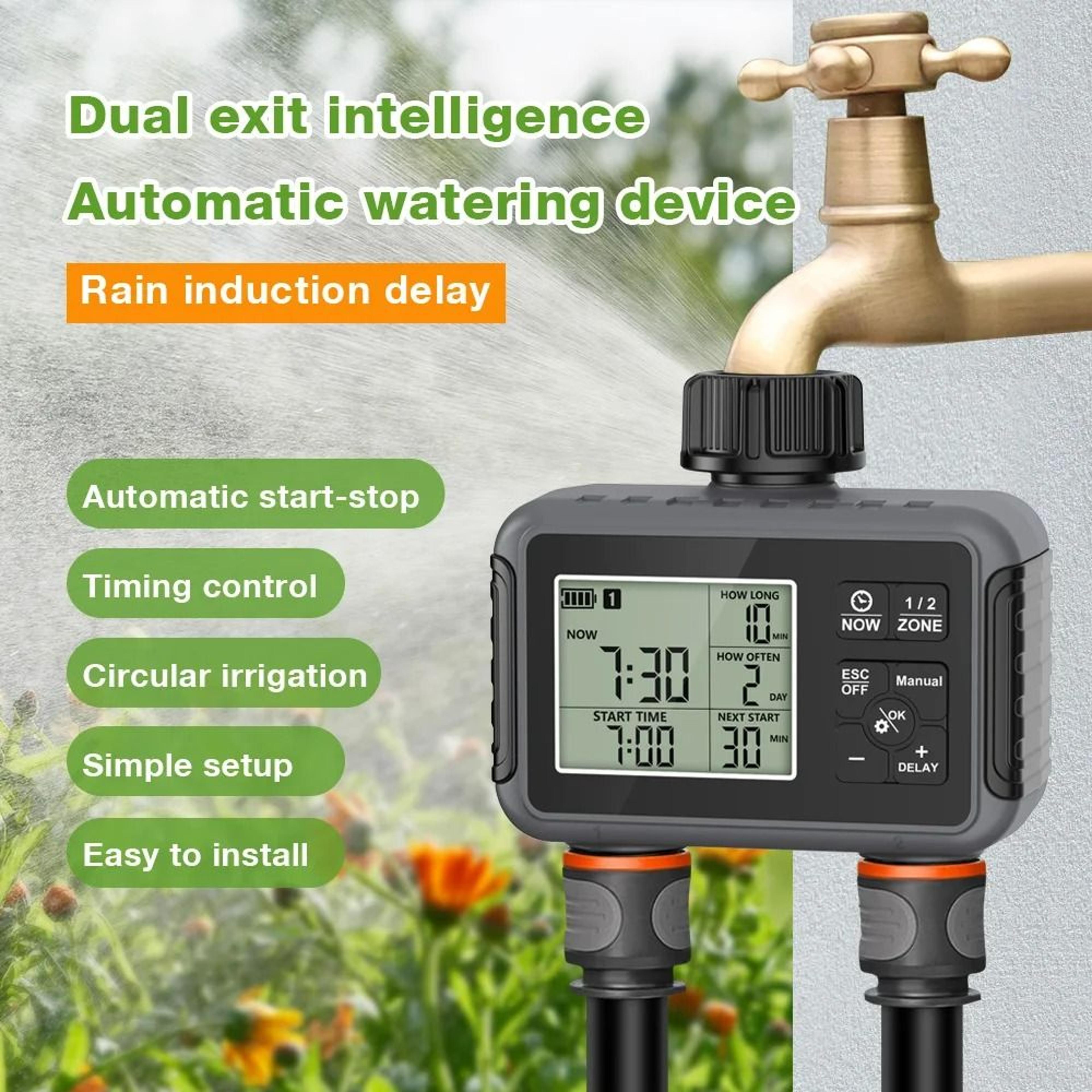 automatic water hose timer for garden irrigation