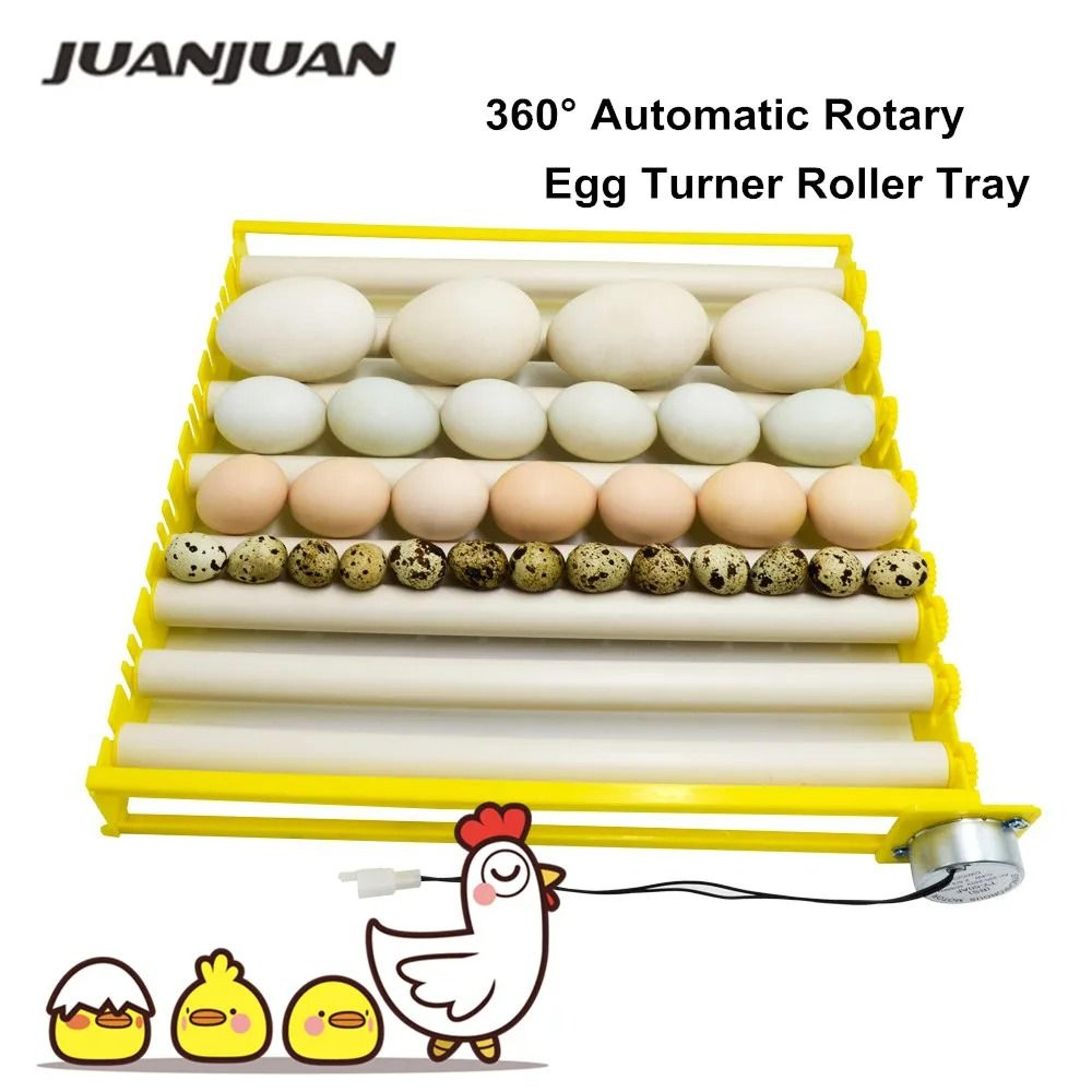 automatic 360-degree rotating egg incubator turner tray