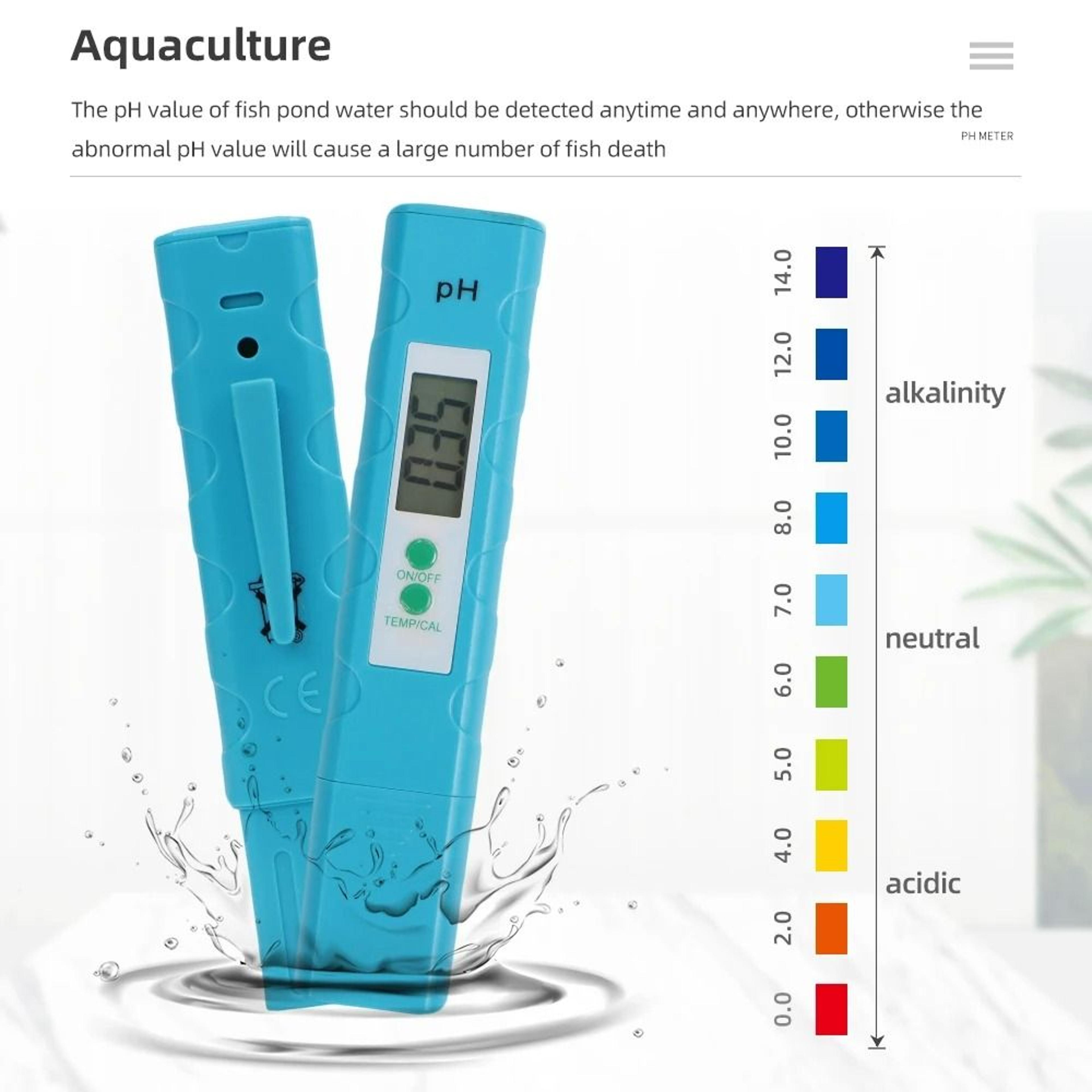 digital pocket ph meter for aquariums and pools