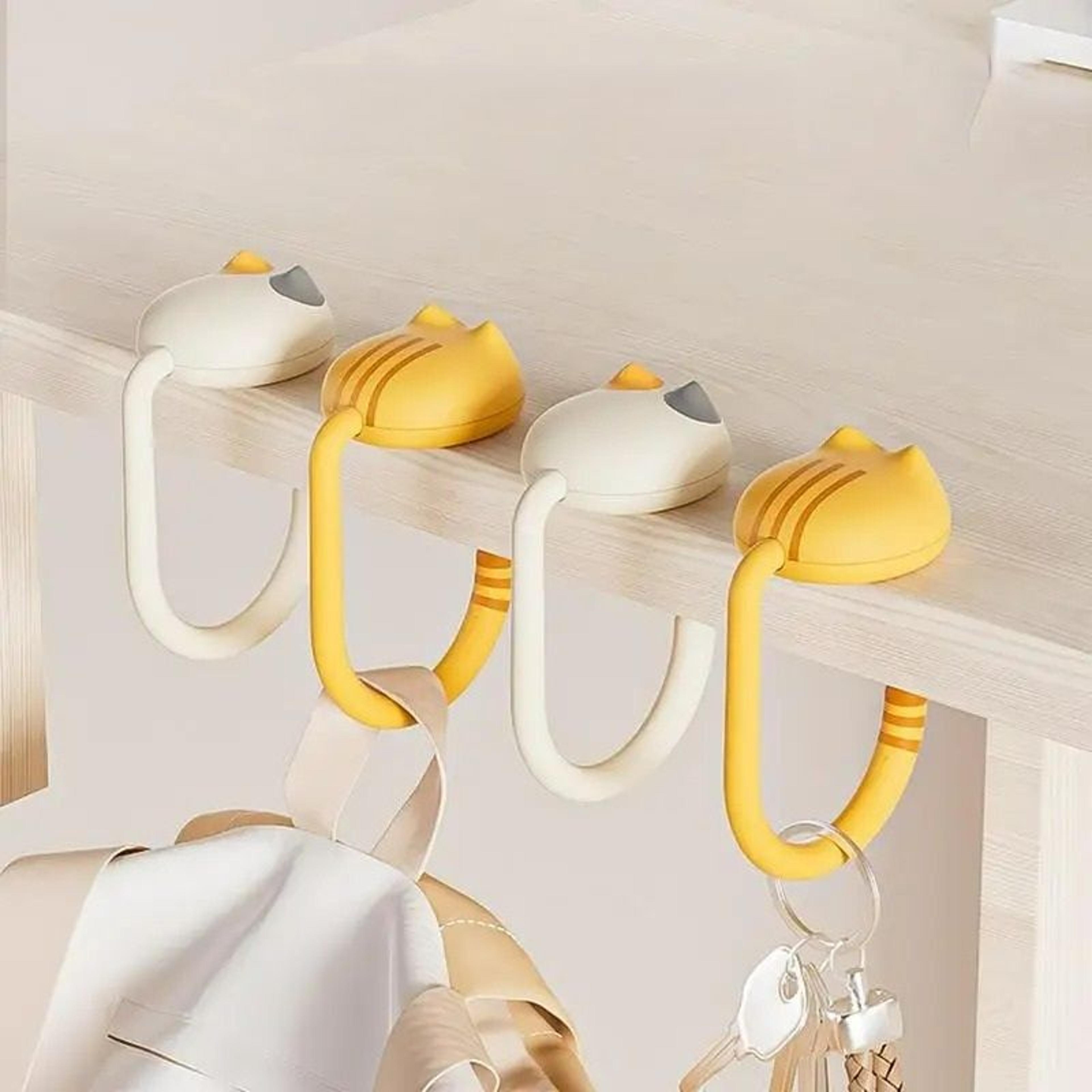 cute cat tail portable purse hook