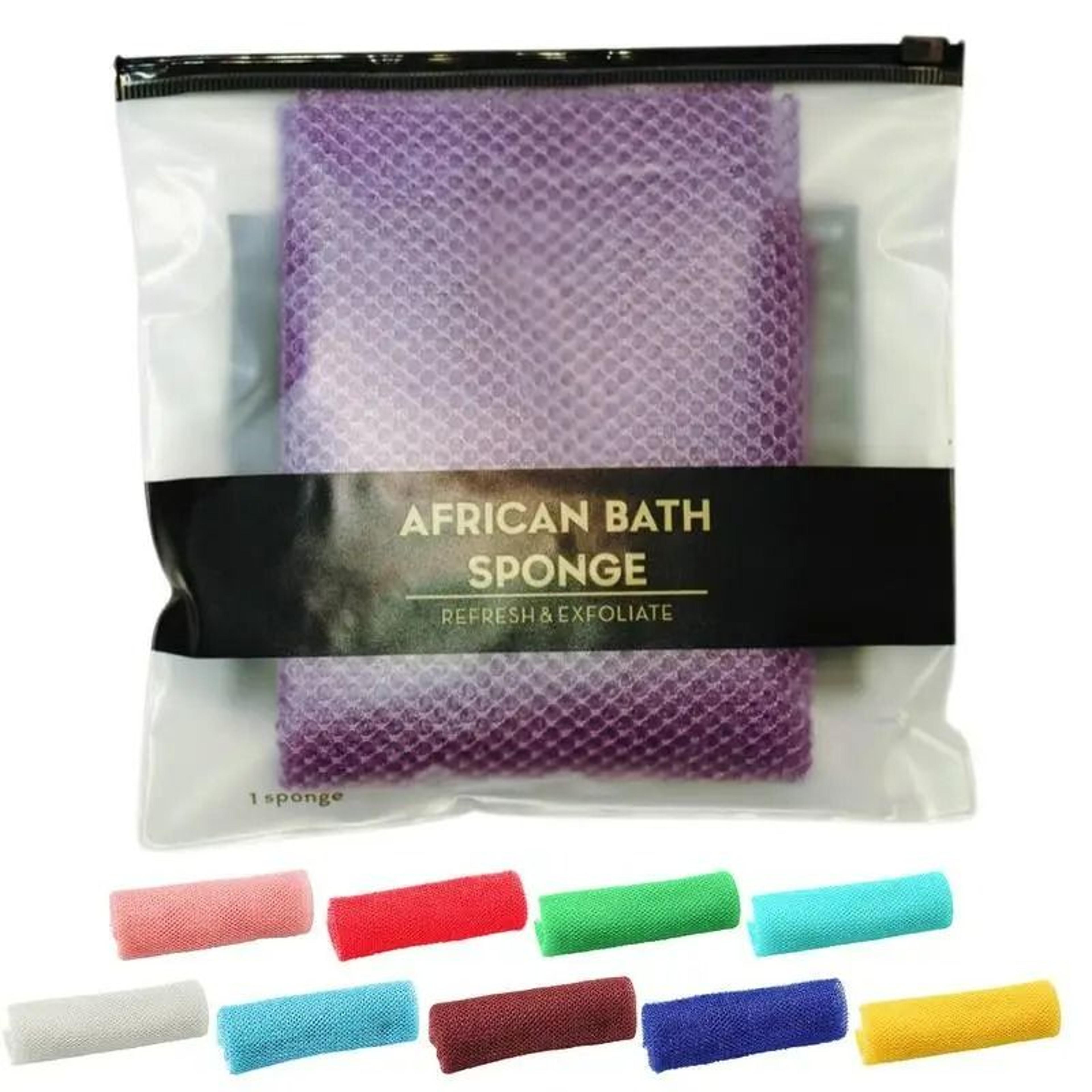 exfoliating african net bath sponge washcloth