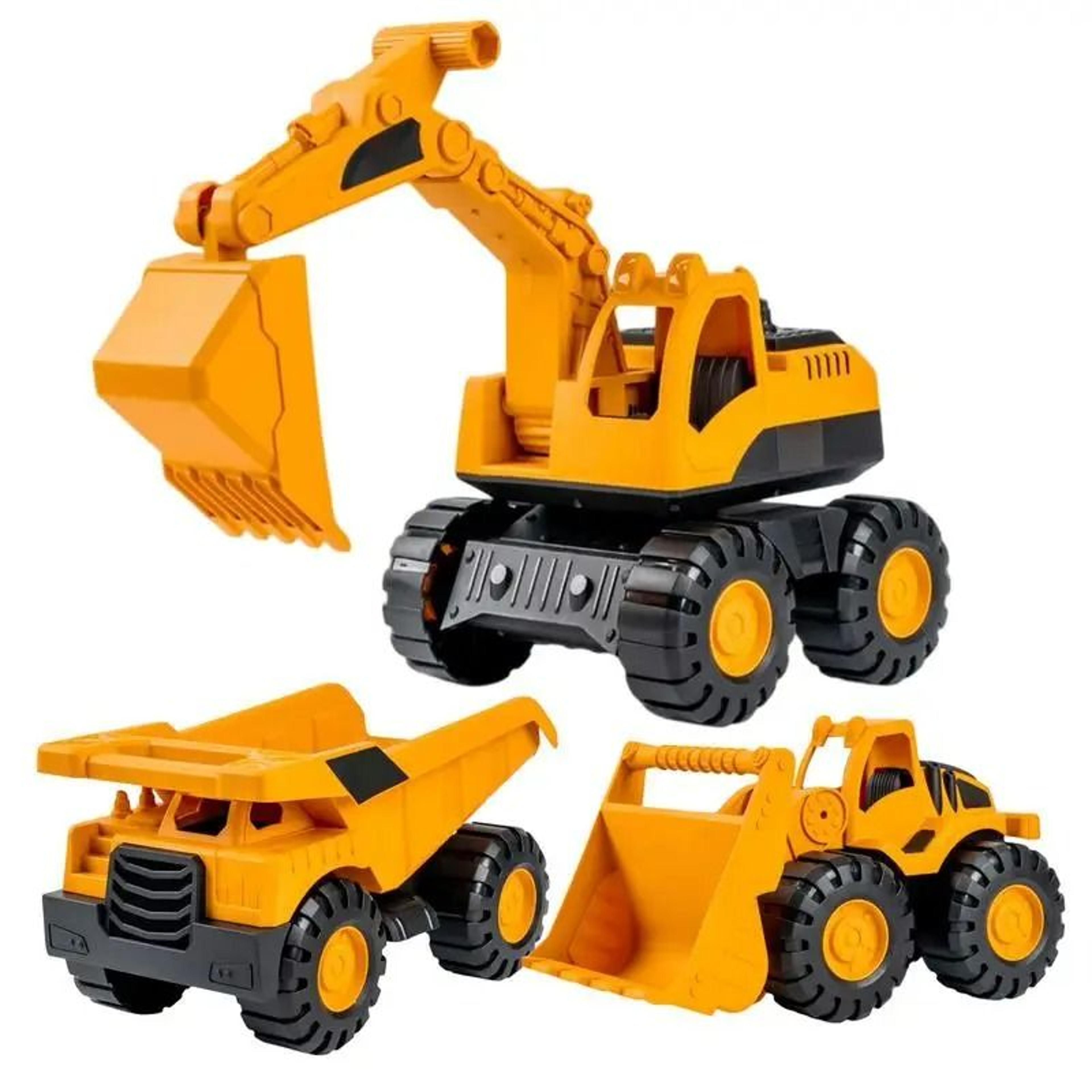 kids construction vehicle toy excavator and dump truck