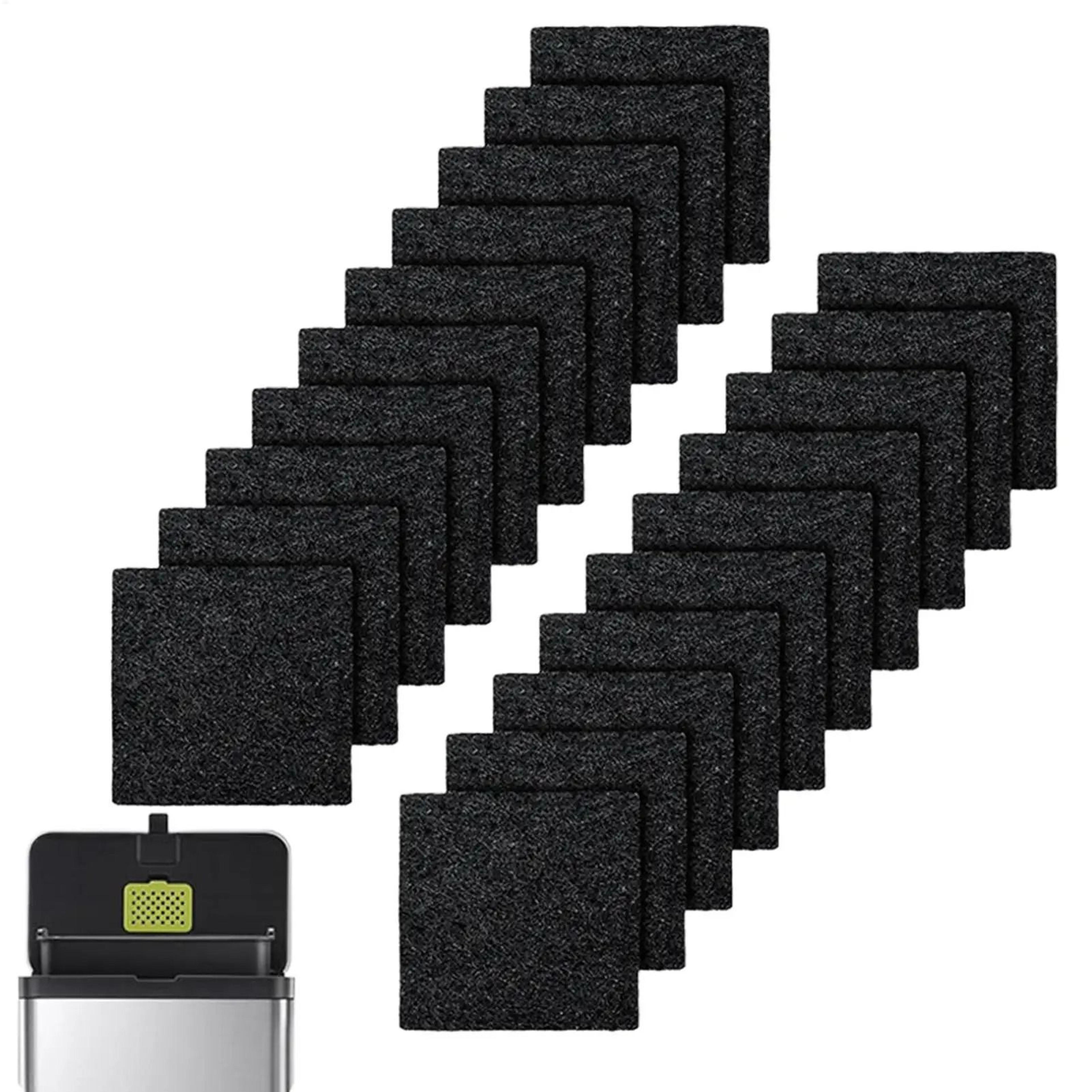 activated charcoal trash can odor eliminator filter pads