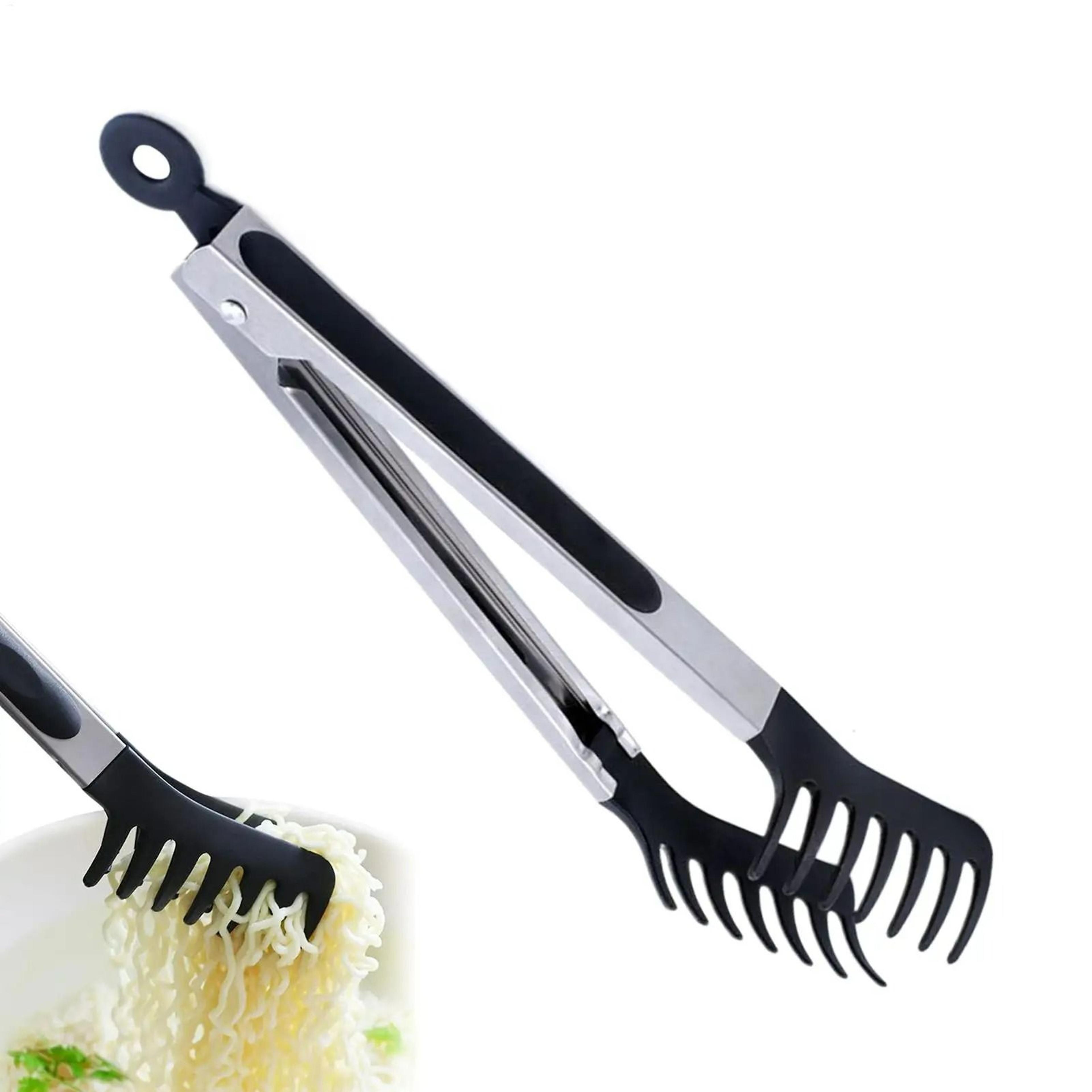 non-stick silicone kitchen tongs