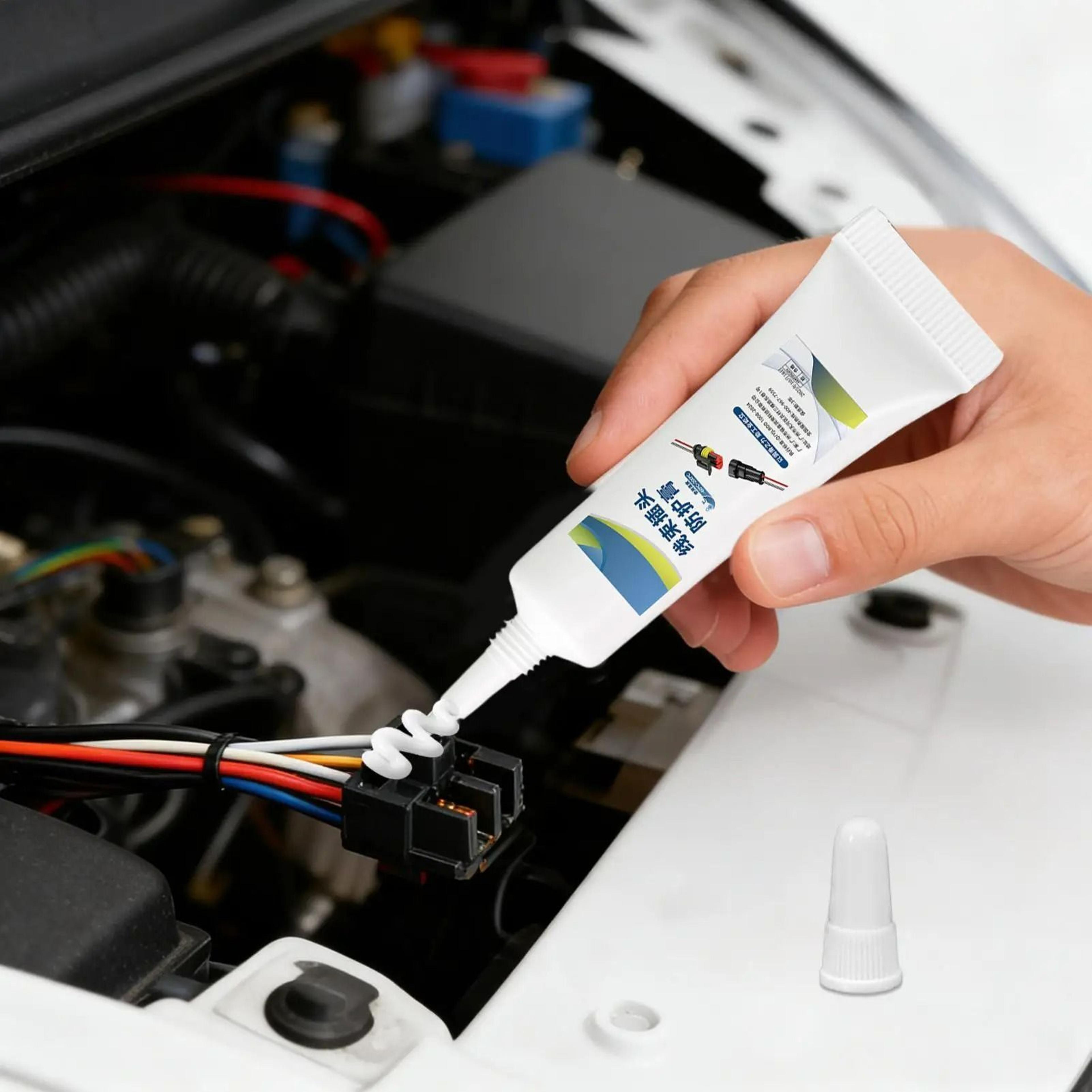 conductive electrical contact and battery terminal grease