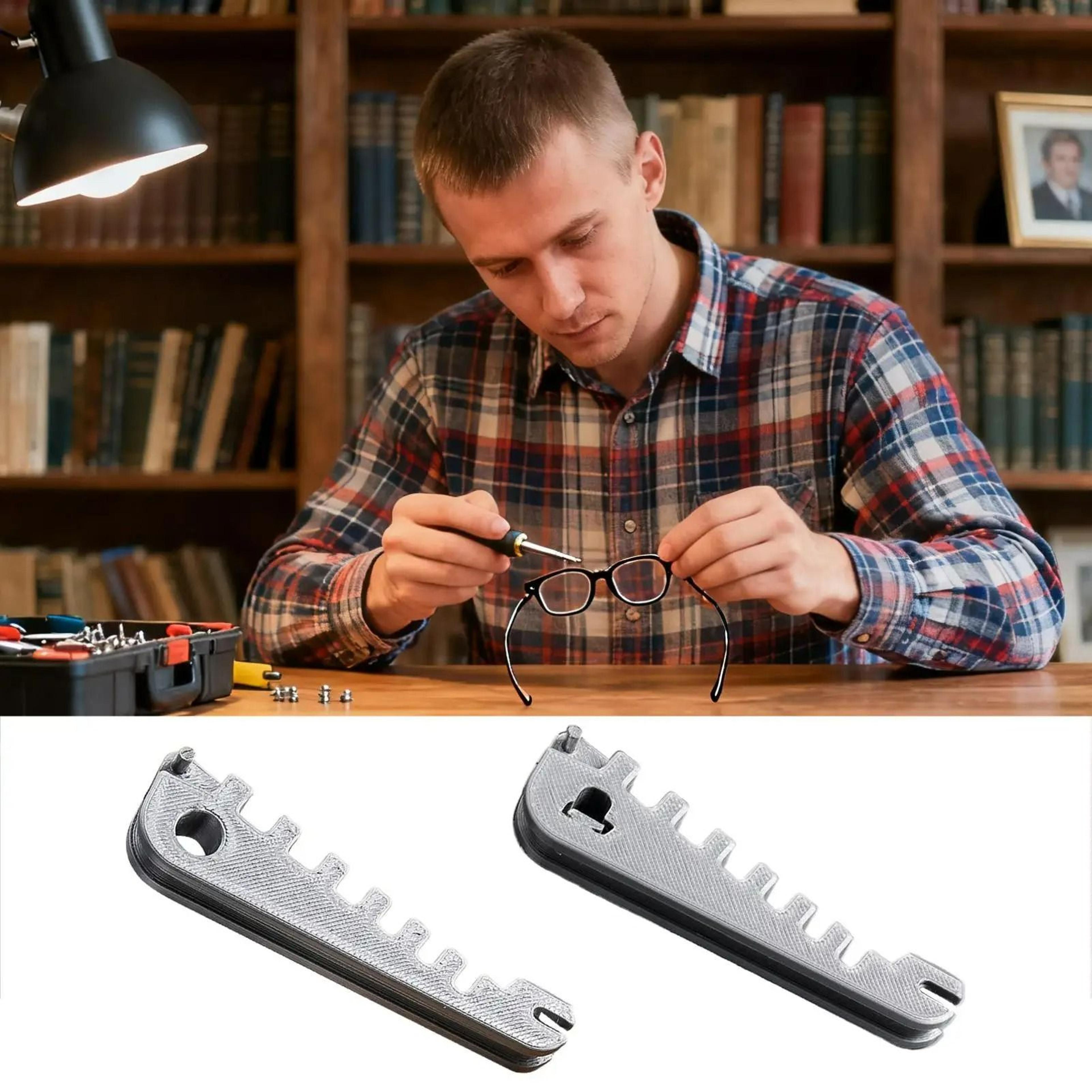 optical eyeglass nose pad and frame adjustment tool