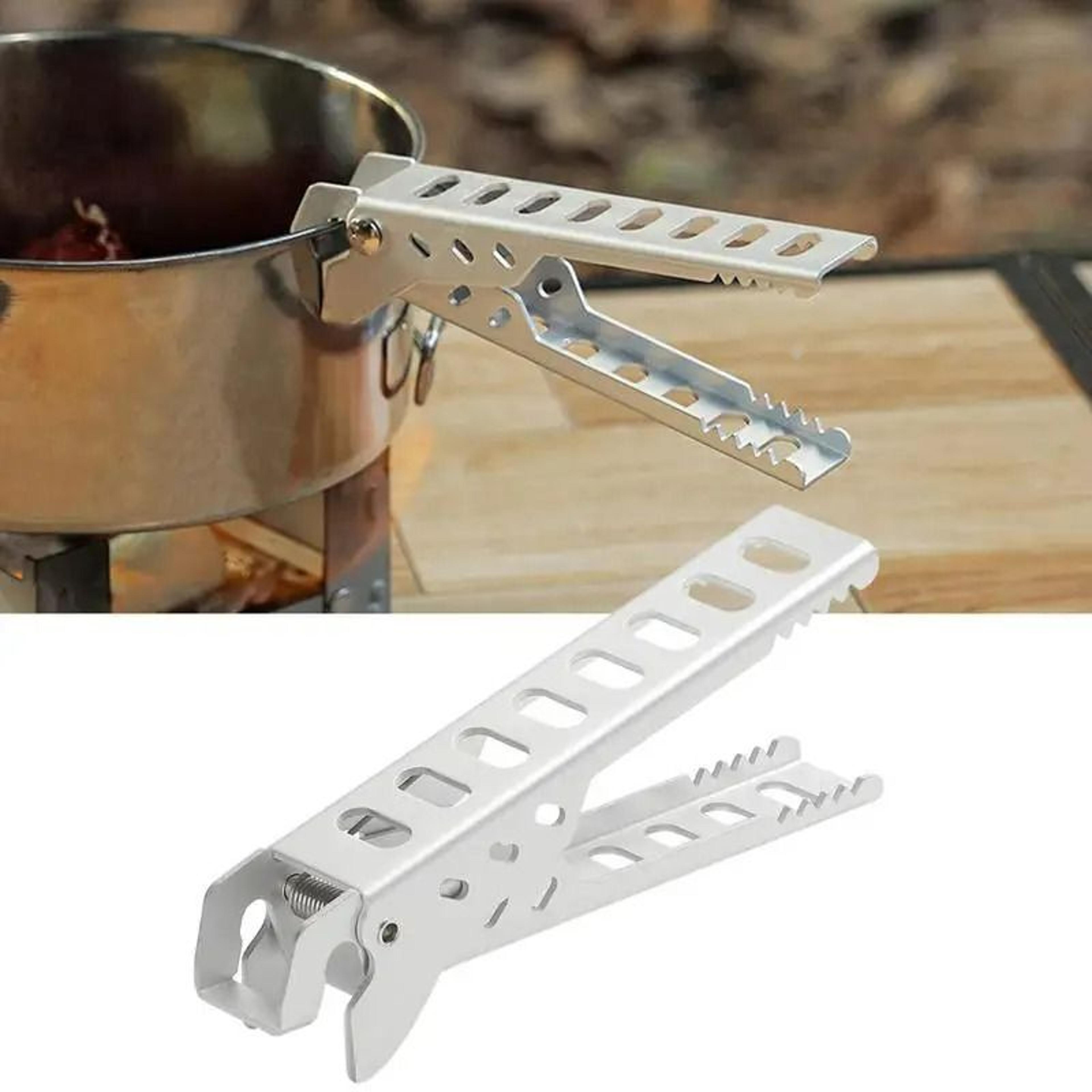 2-in-1 outdoor camping pot gripper and hot plate clamp