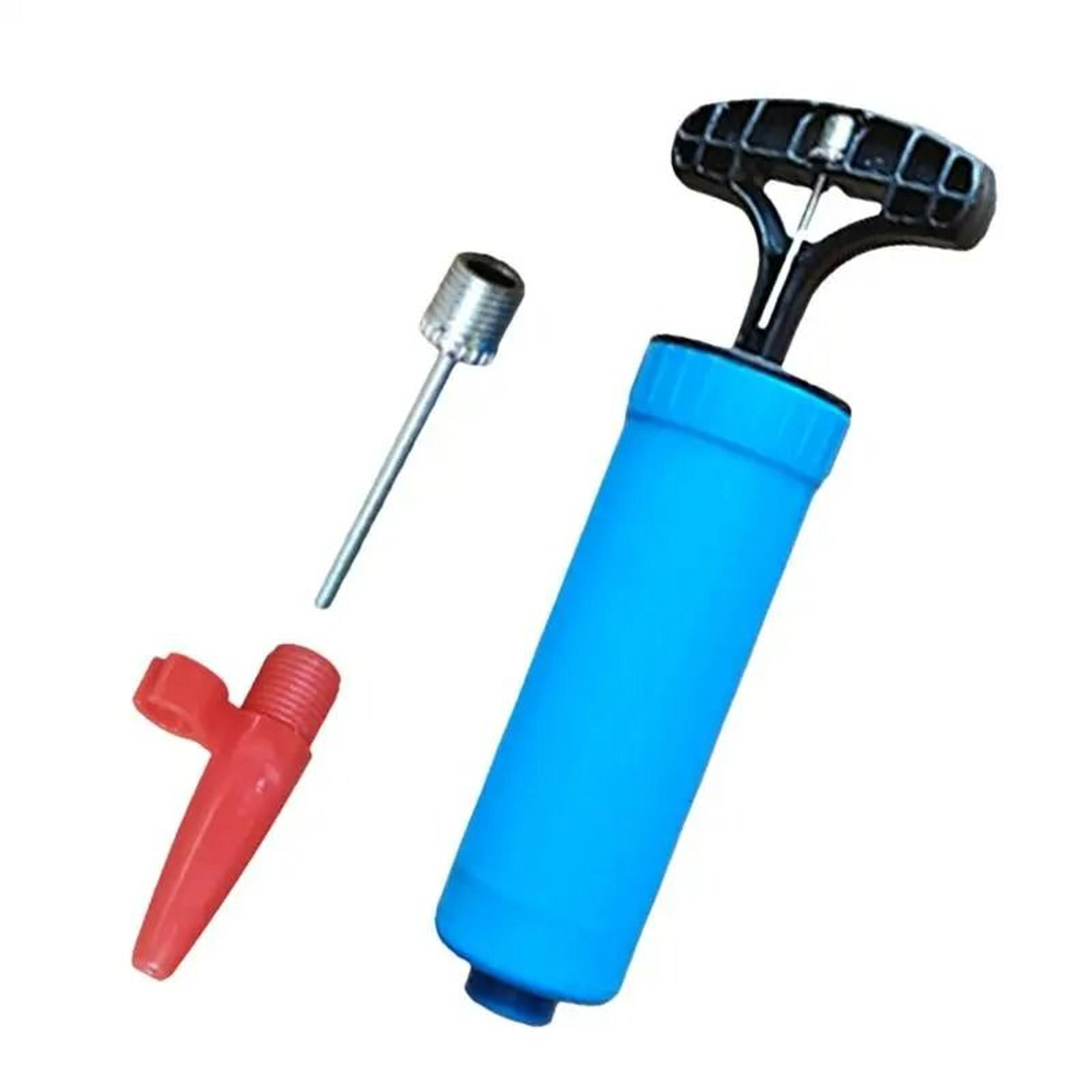 portable sports ball hand pump with nozzles and needles