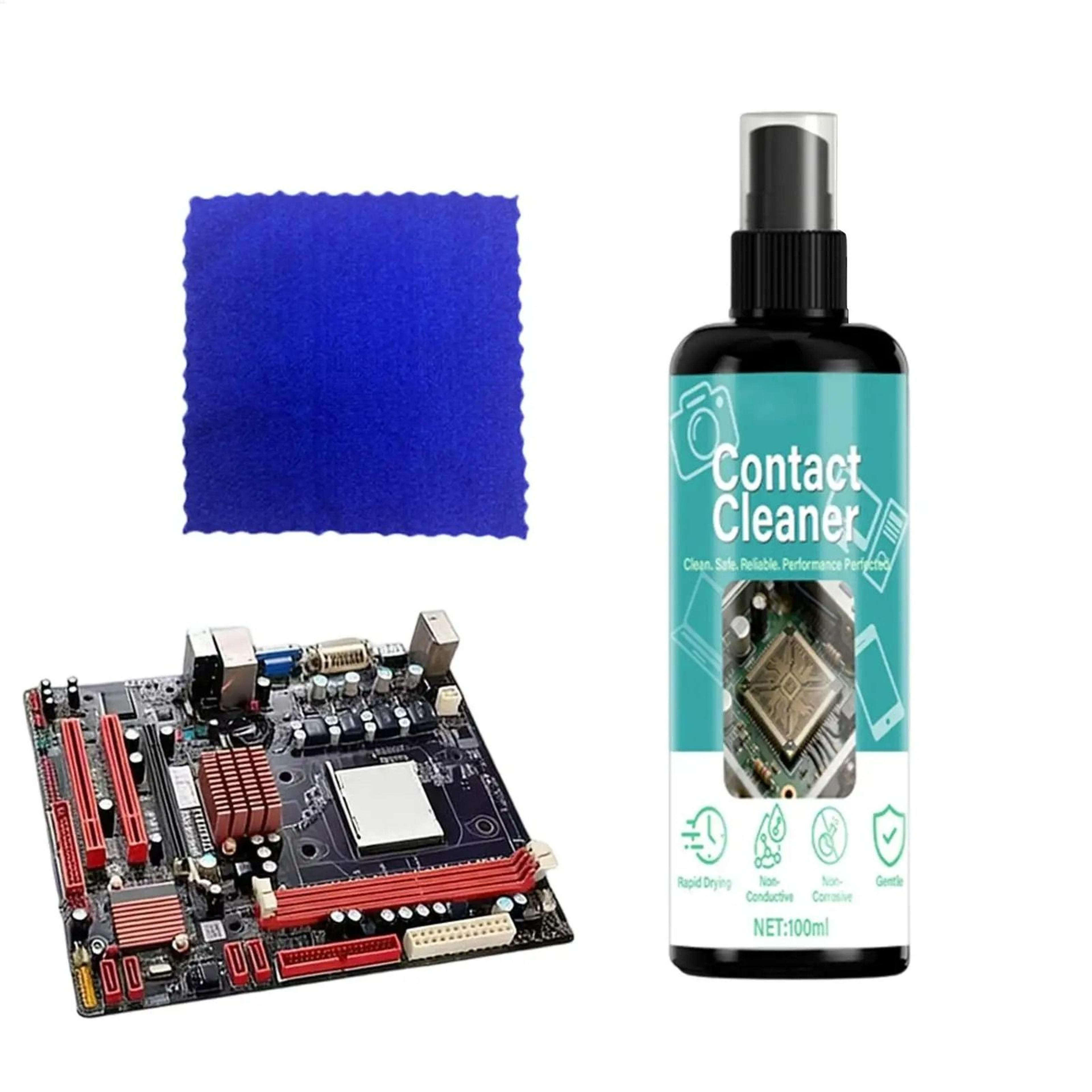 circuit board and electronic contact cleaner spray