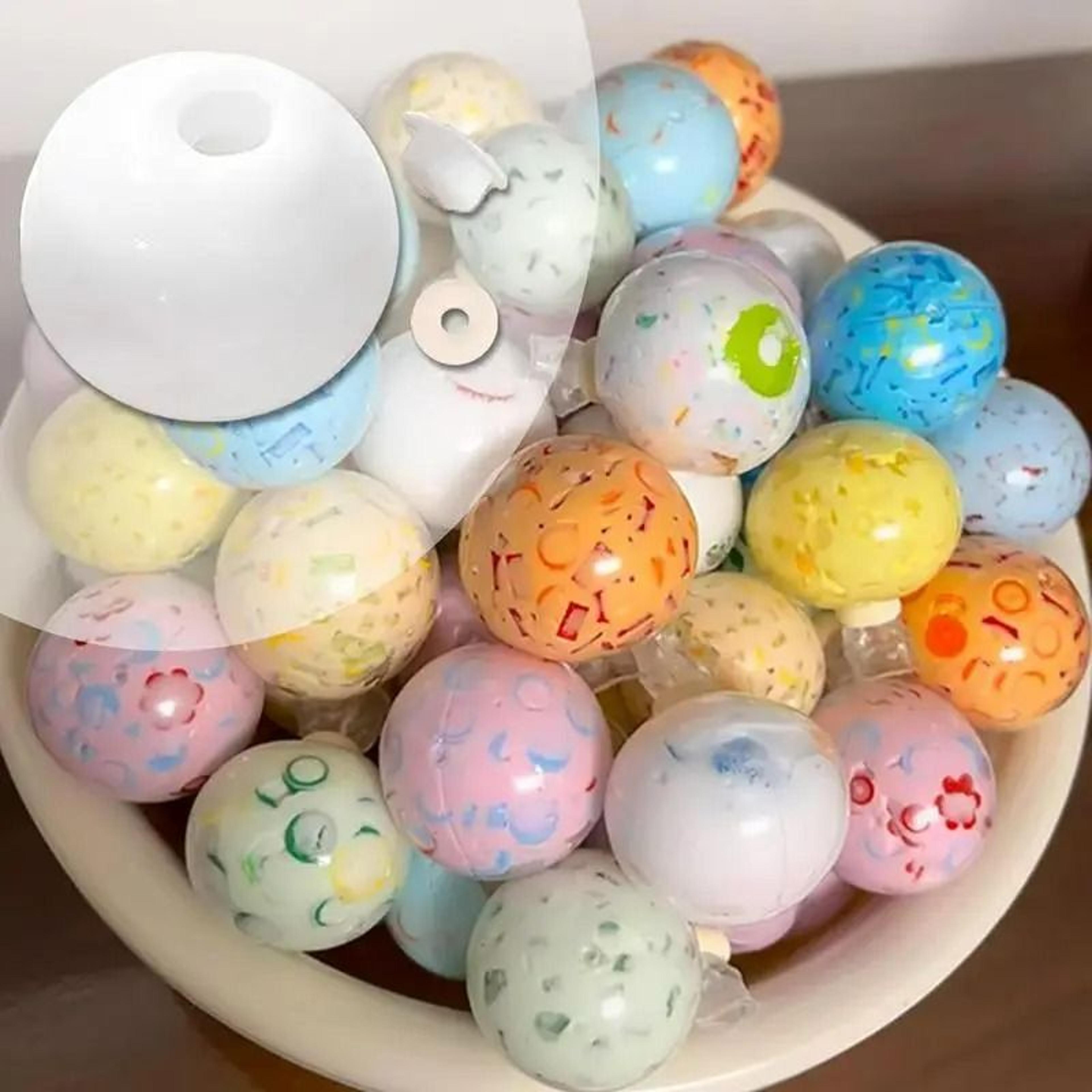 squishy silicone sensory stress balls set (10 pieces)