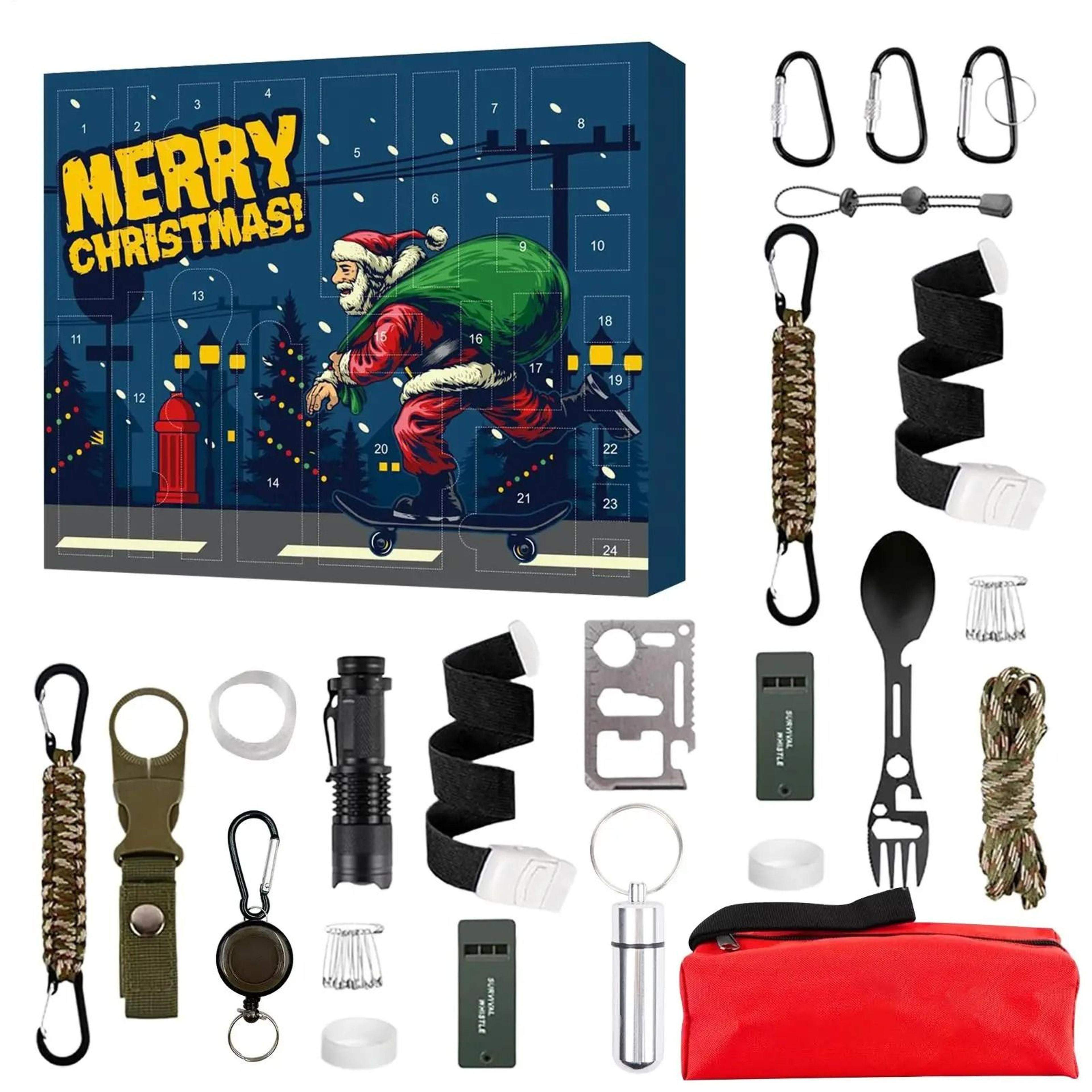 24-day survival tool christmas advent calendar
