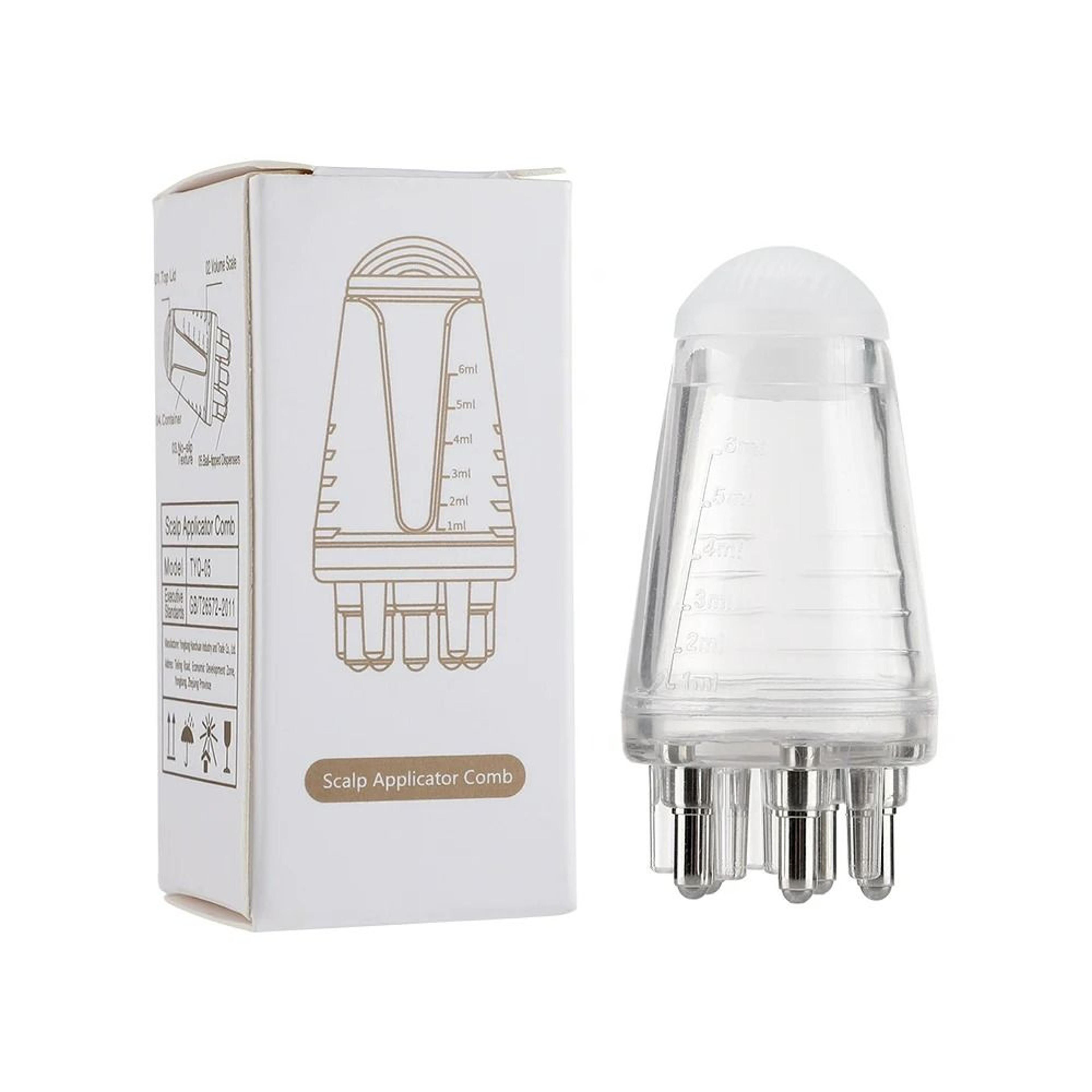 scalp applicator liquid comb for hair treatments