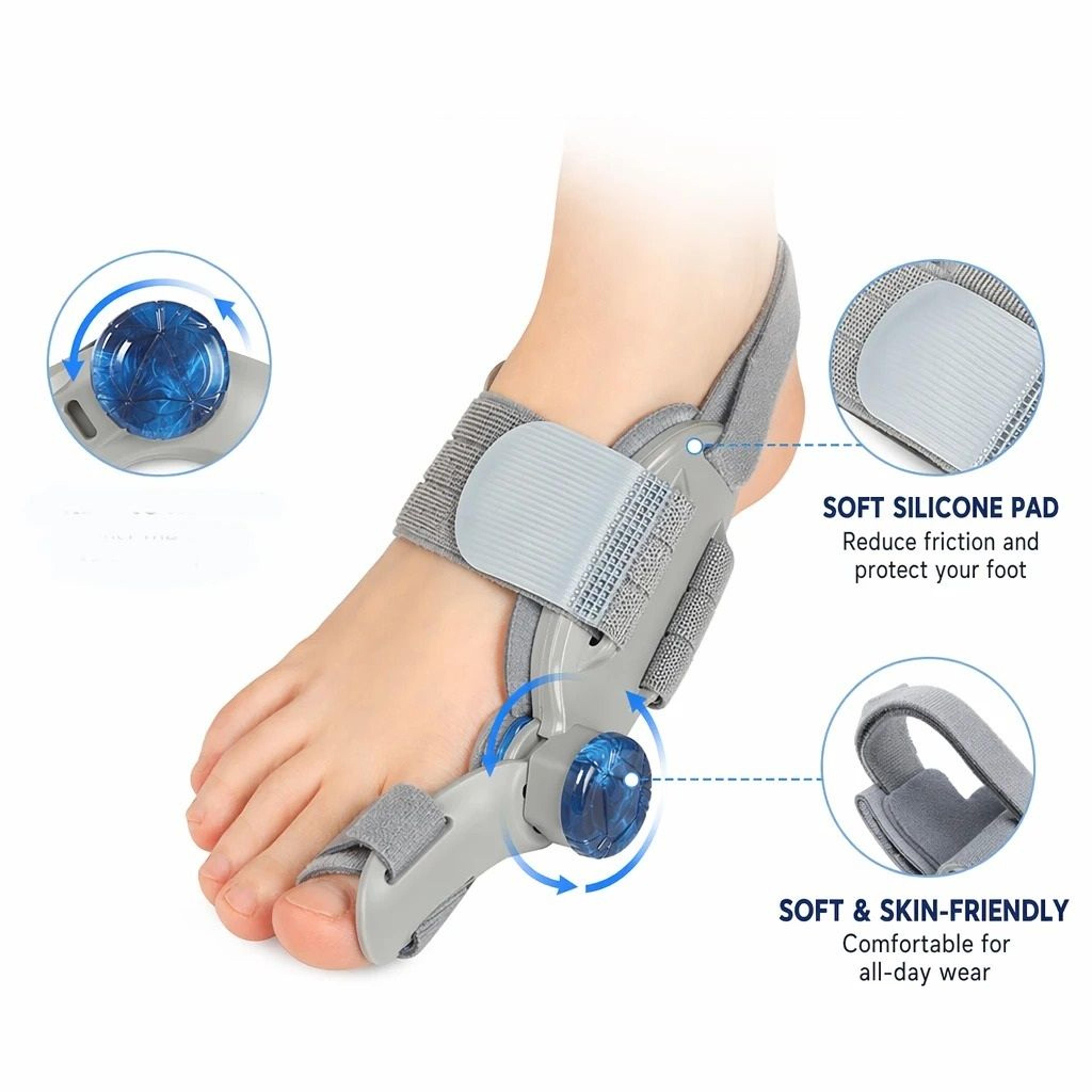 adjustable rotatable bunion splint & hallux valgus corrector