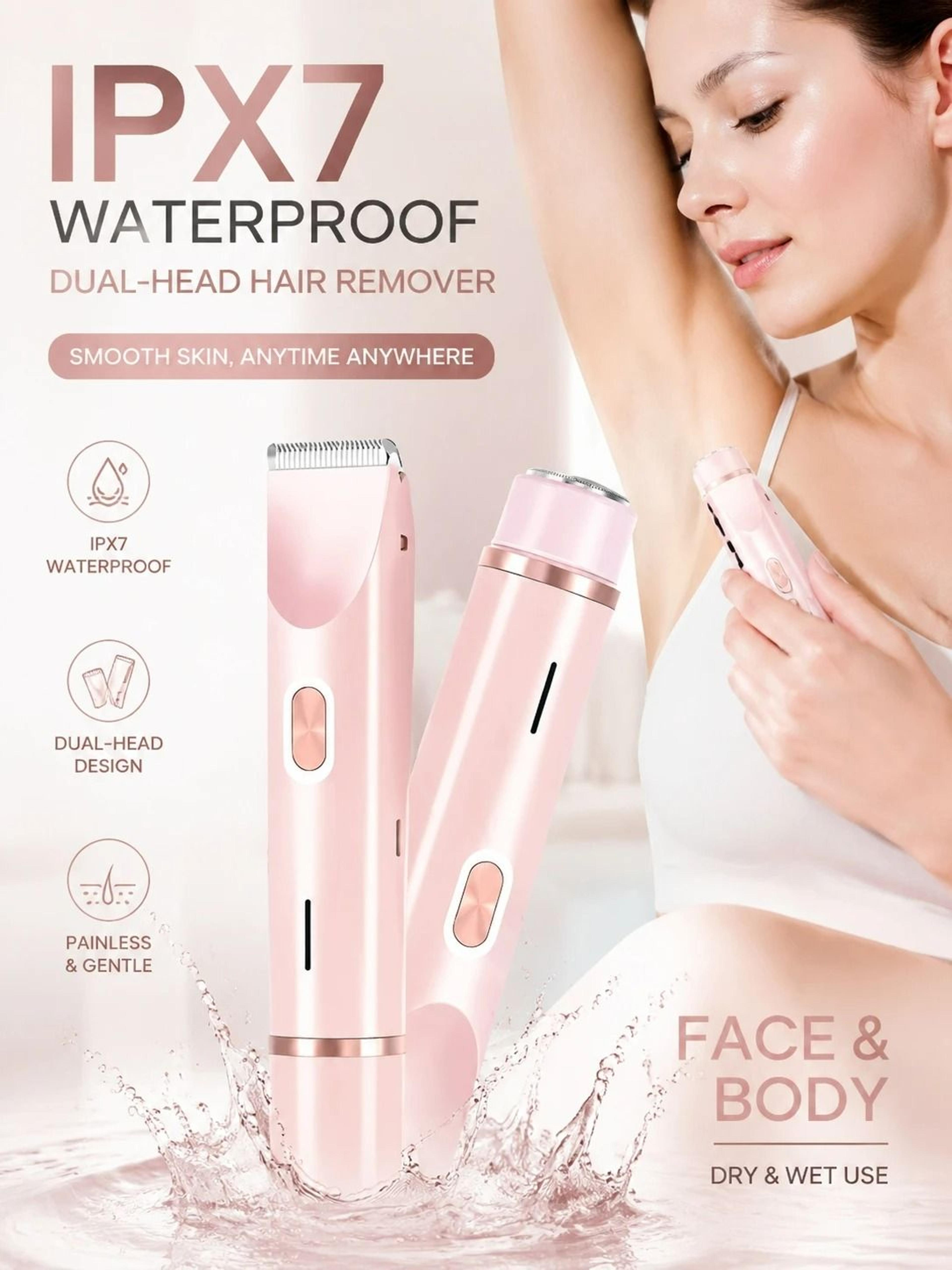 dual-head electric bikini & body hair trimmer