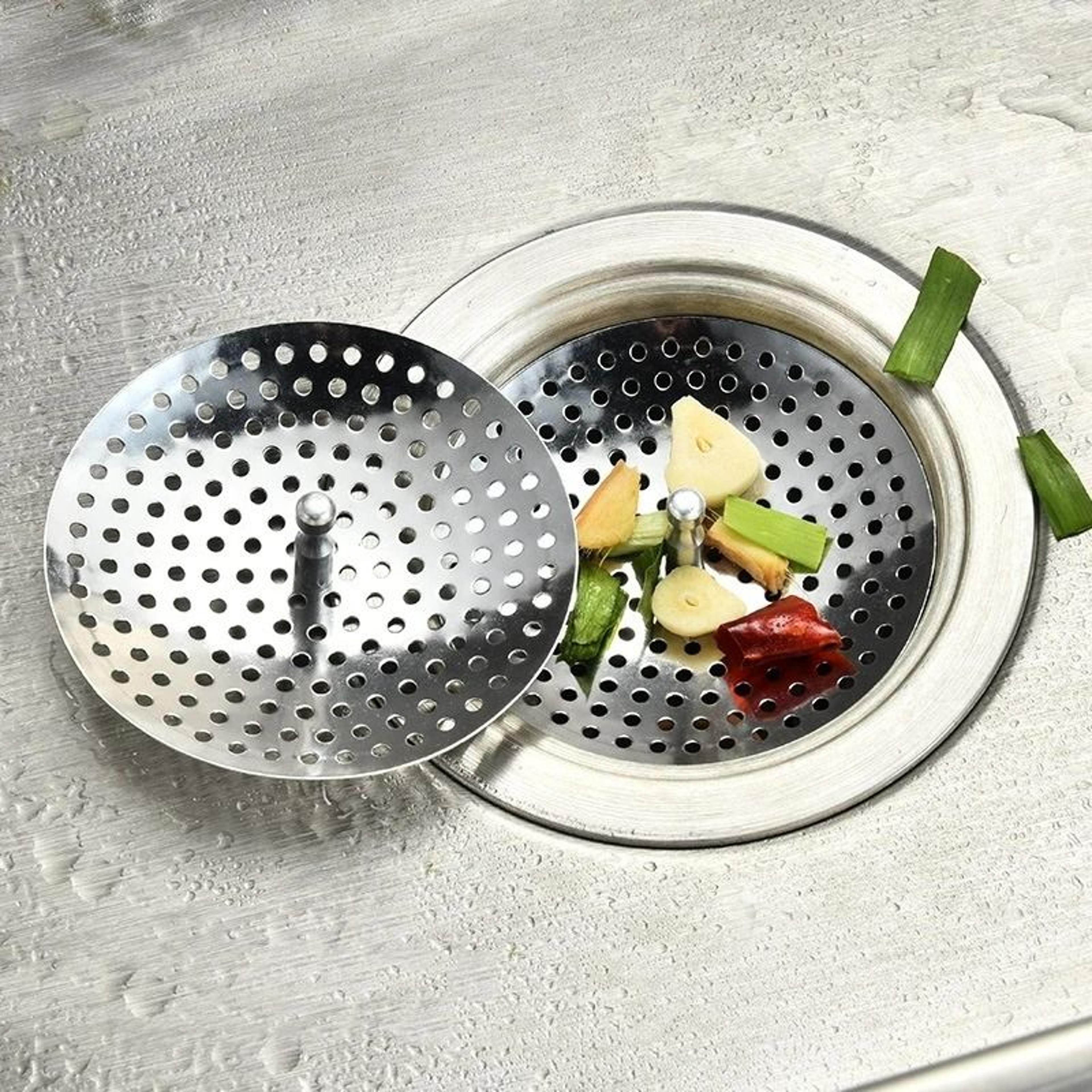 stainless steel kitchen sink strainer & drain stopper