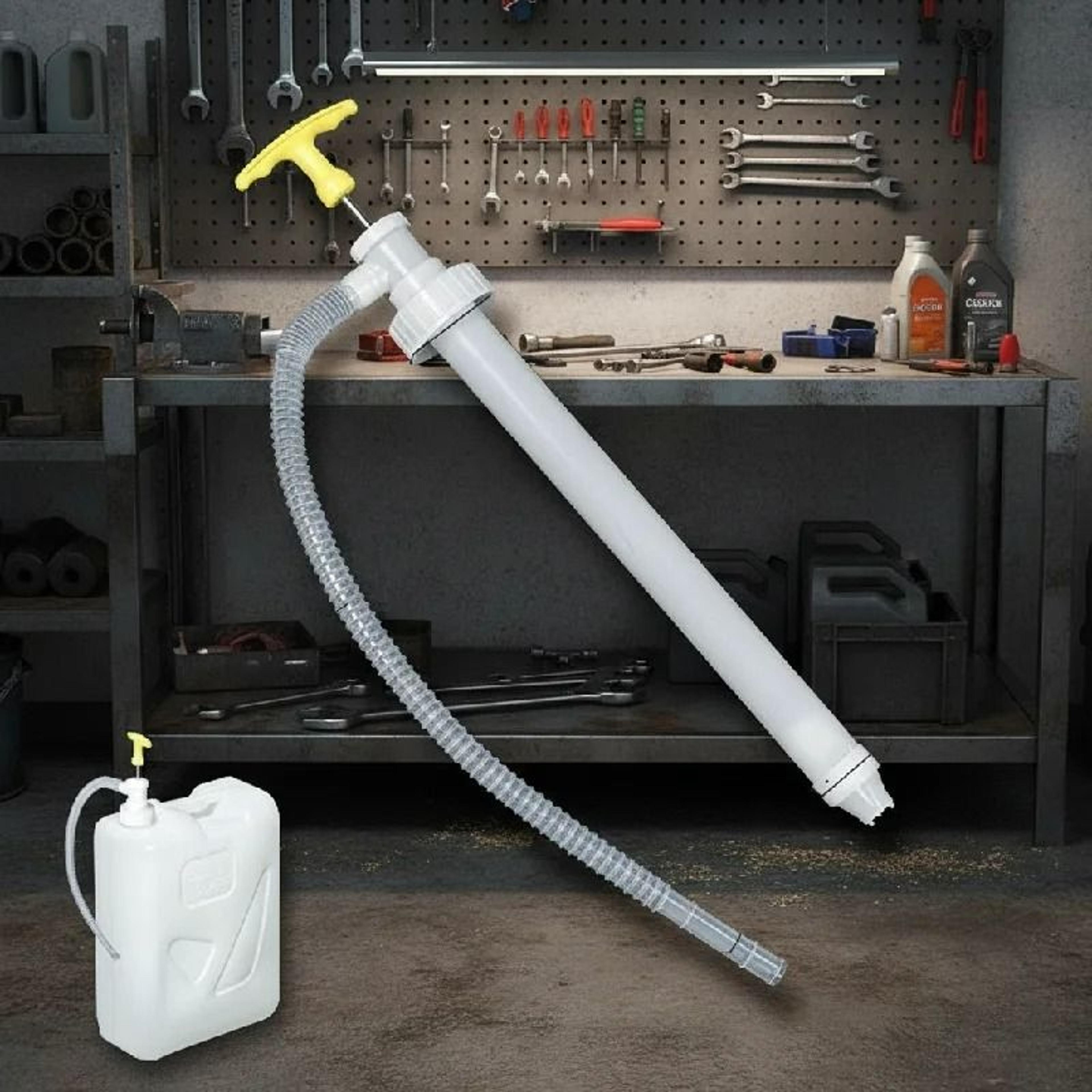 manual oil drum fuel transfer pump with backflow valve