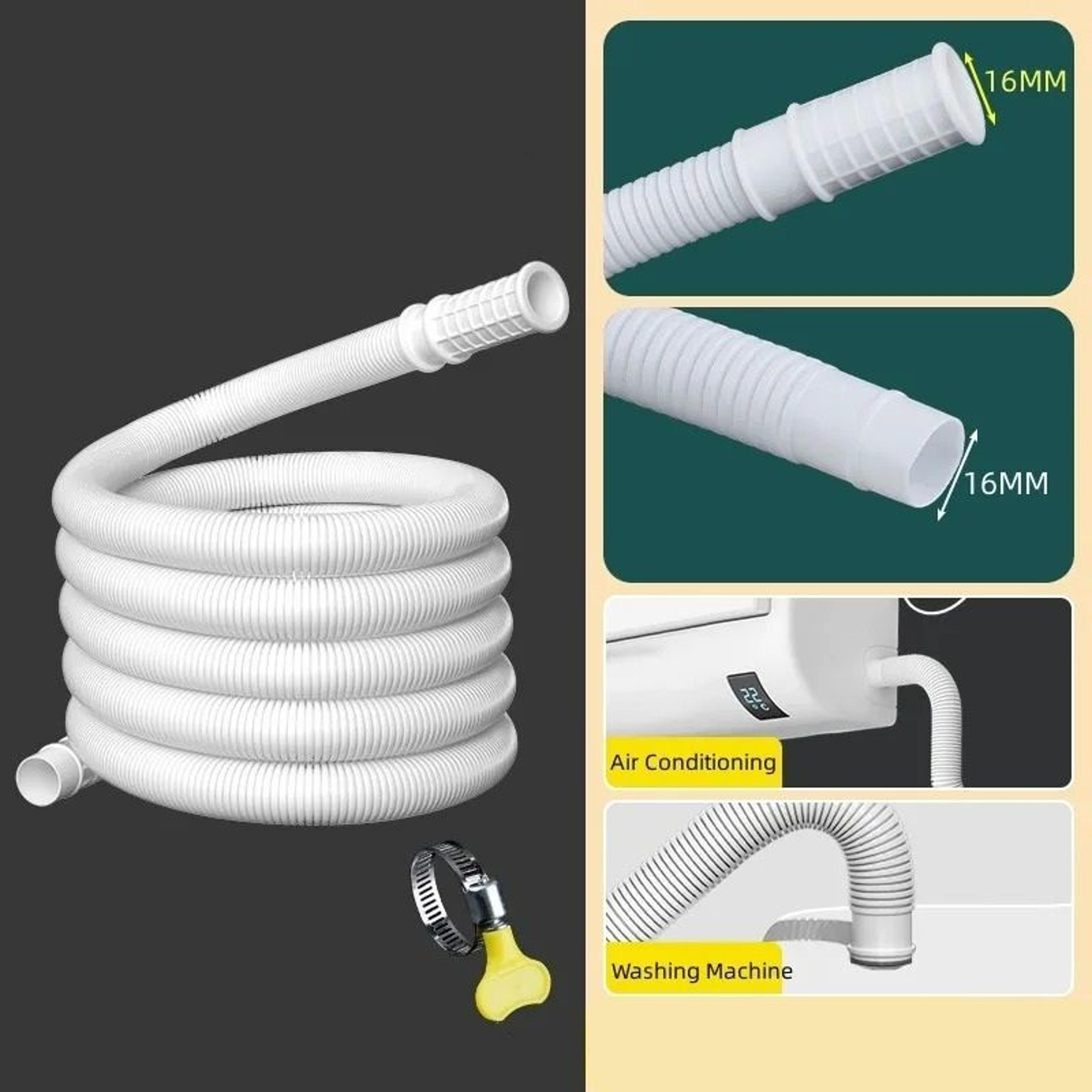 universal flexible washing machine & ac extension drain hose