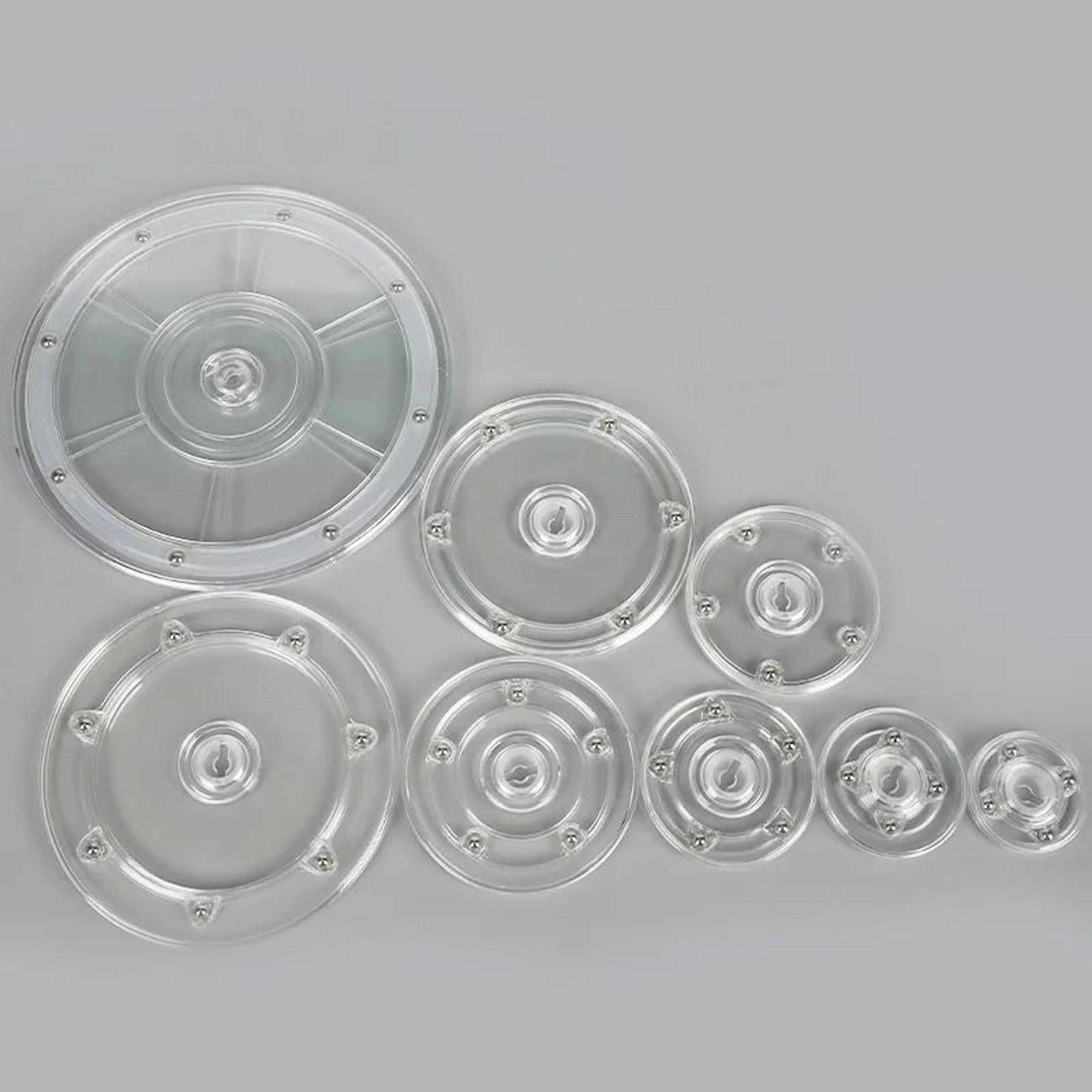 universal 360° rotating acrylic turntable display stand