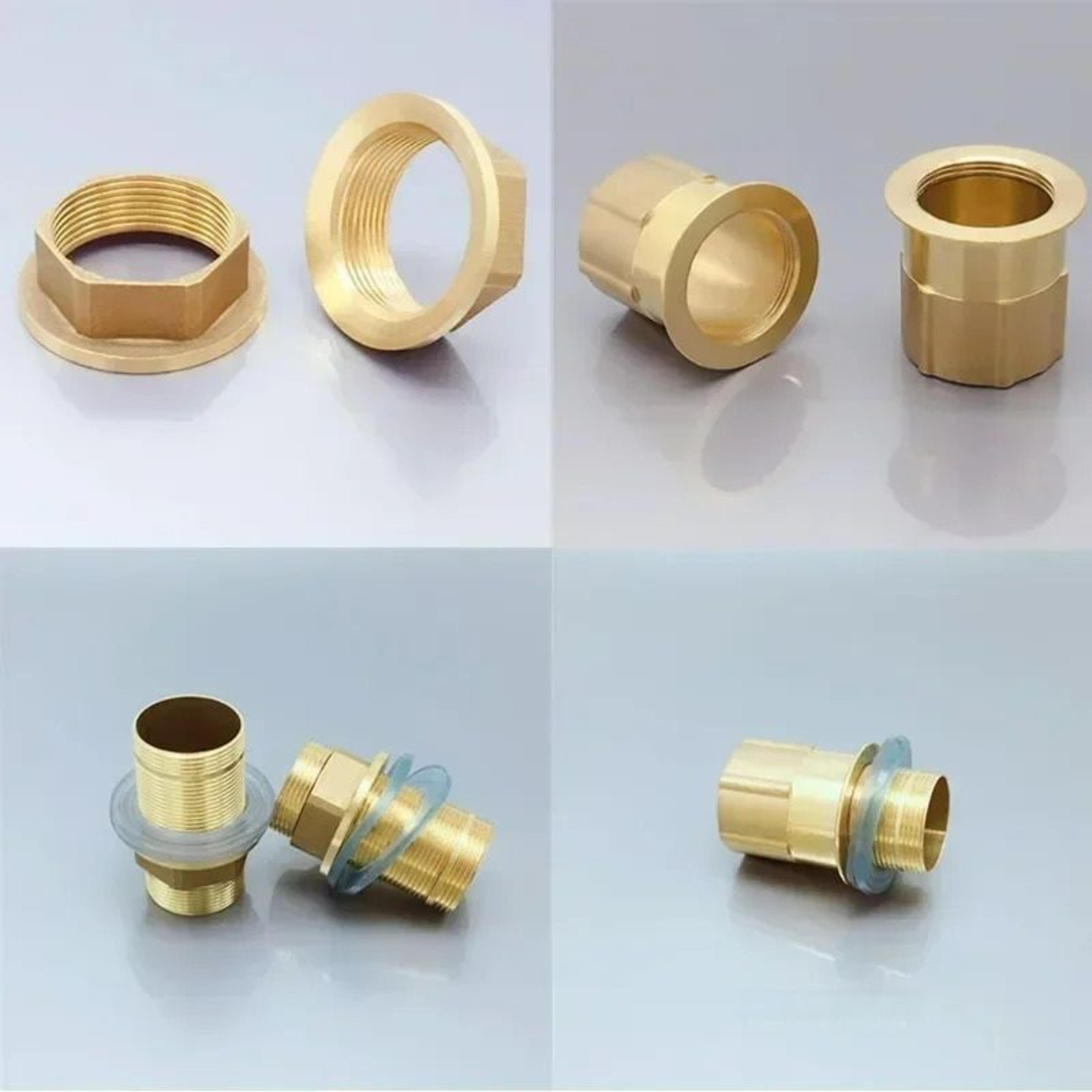 solid copper kitchen & bathroom faucet mounting base nut connector kit