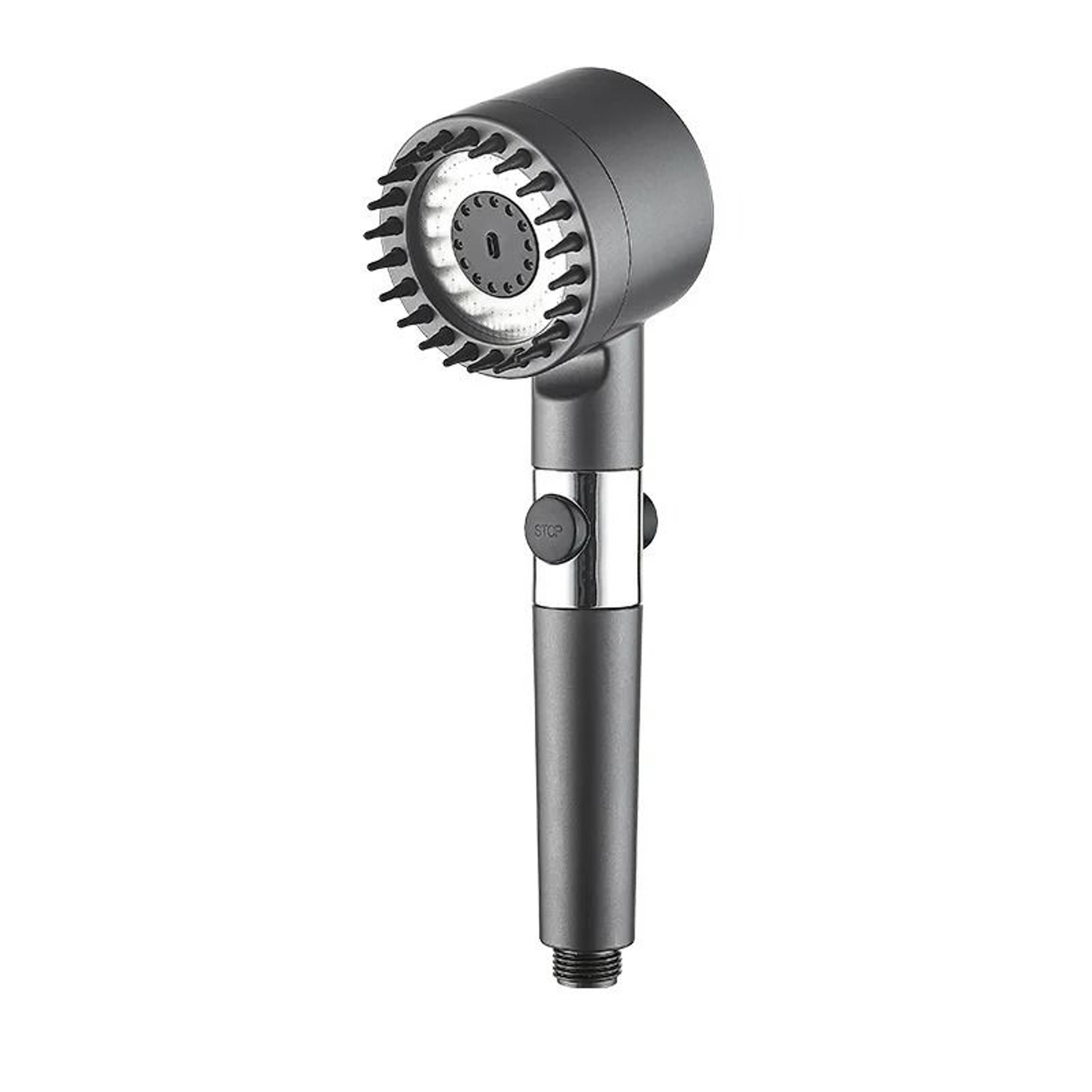 high-pressure 3-mode adjustable filter shower head with scalp massage brush