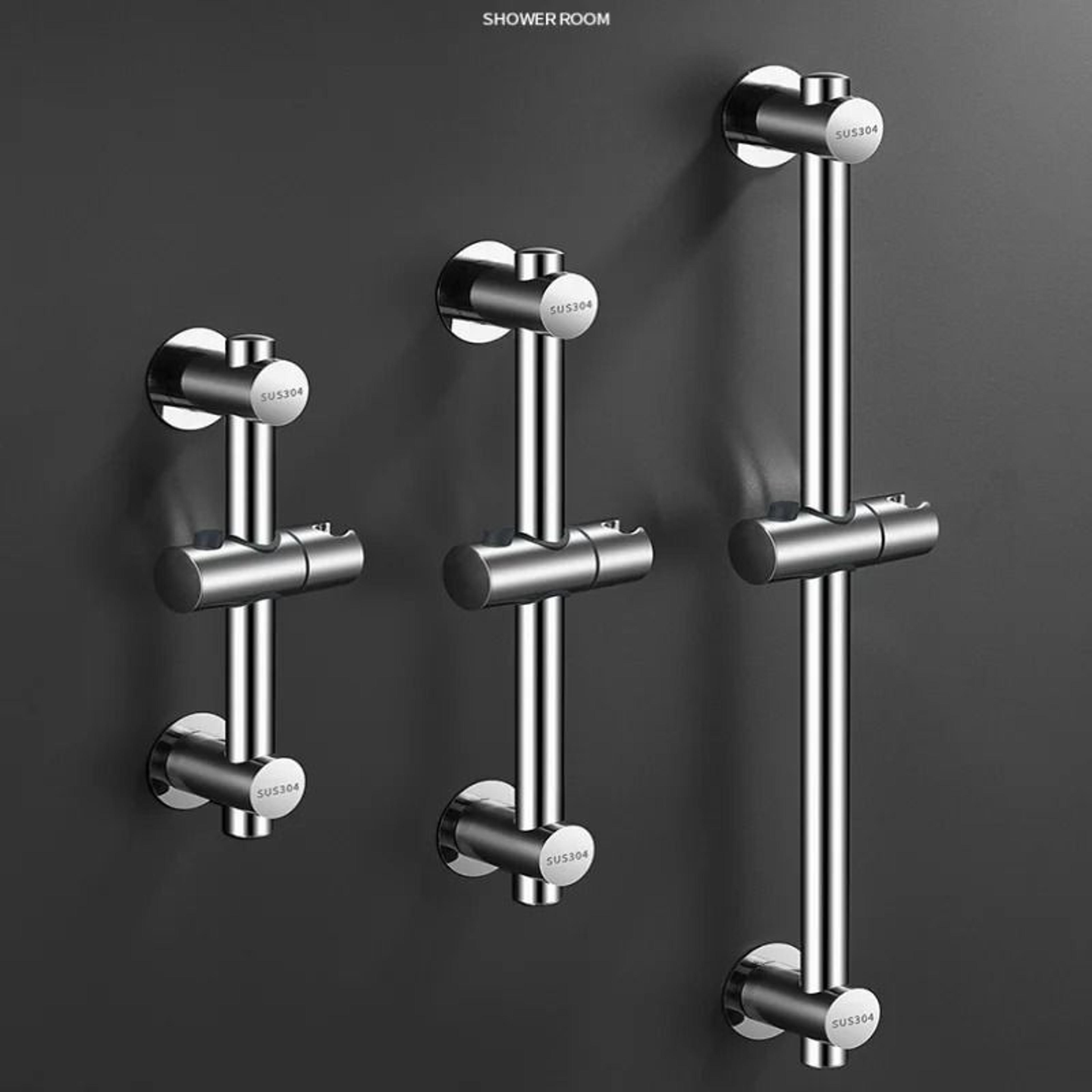 wall-mounted adjustable shower slide bar rail with extension hand shower holder