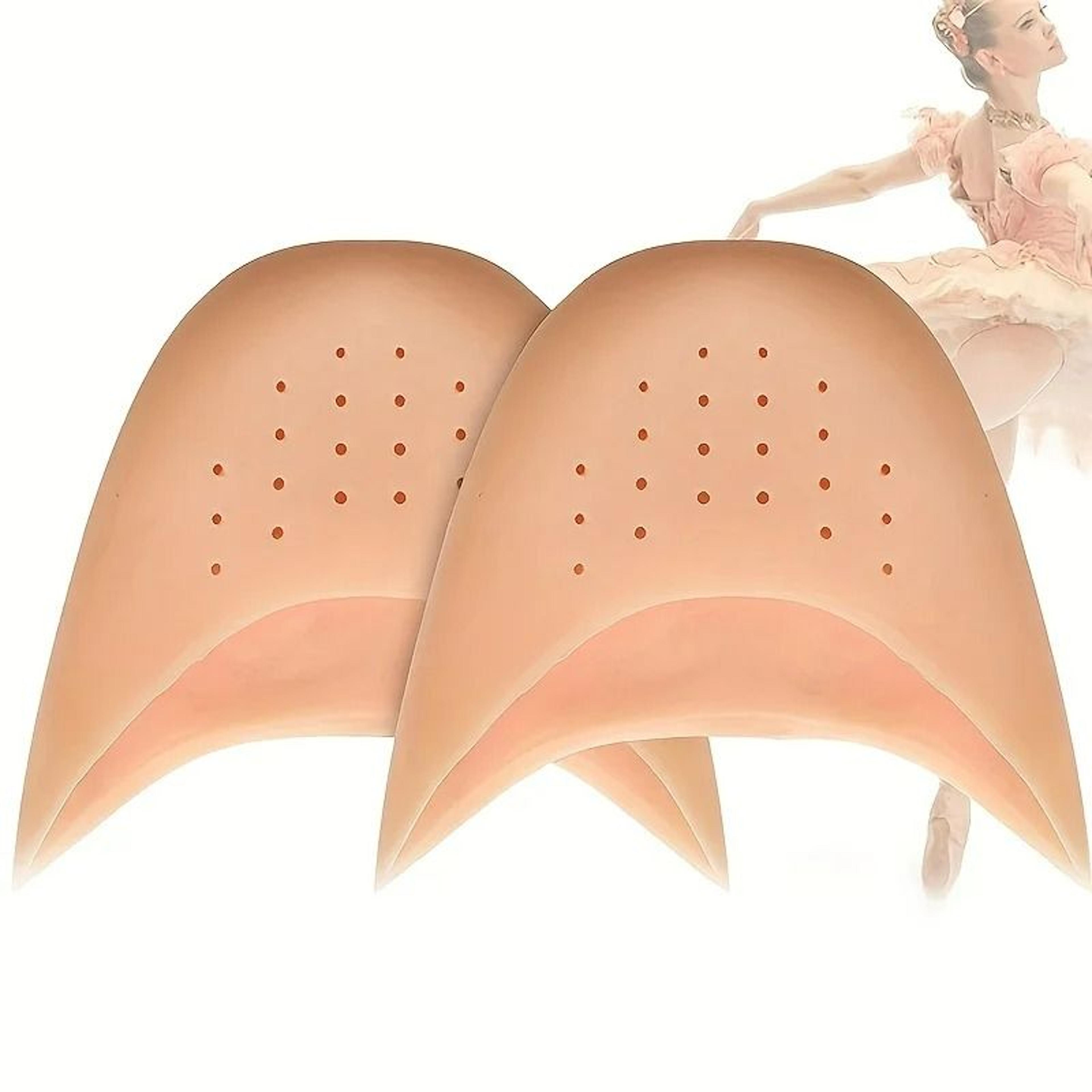 soft silicone gel toe caps & pointe shoe pads (1 pair)