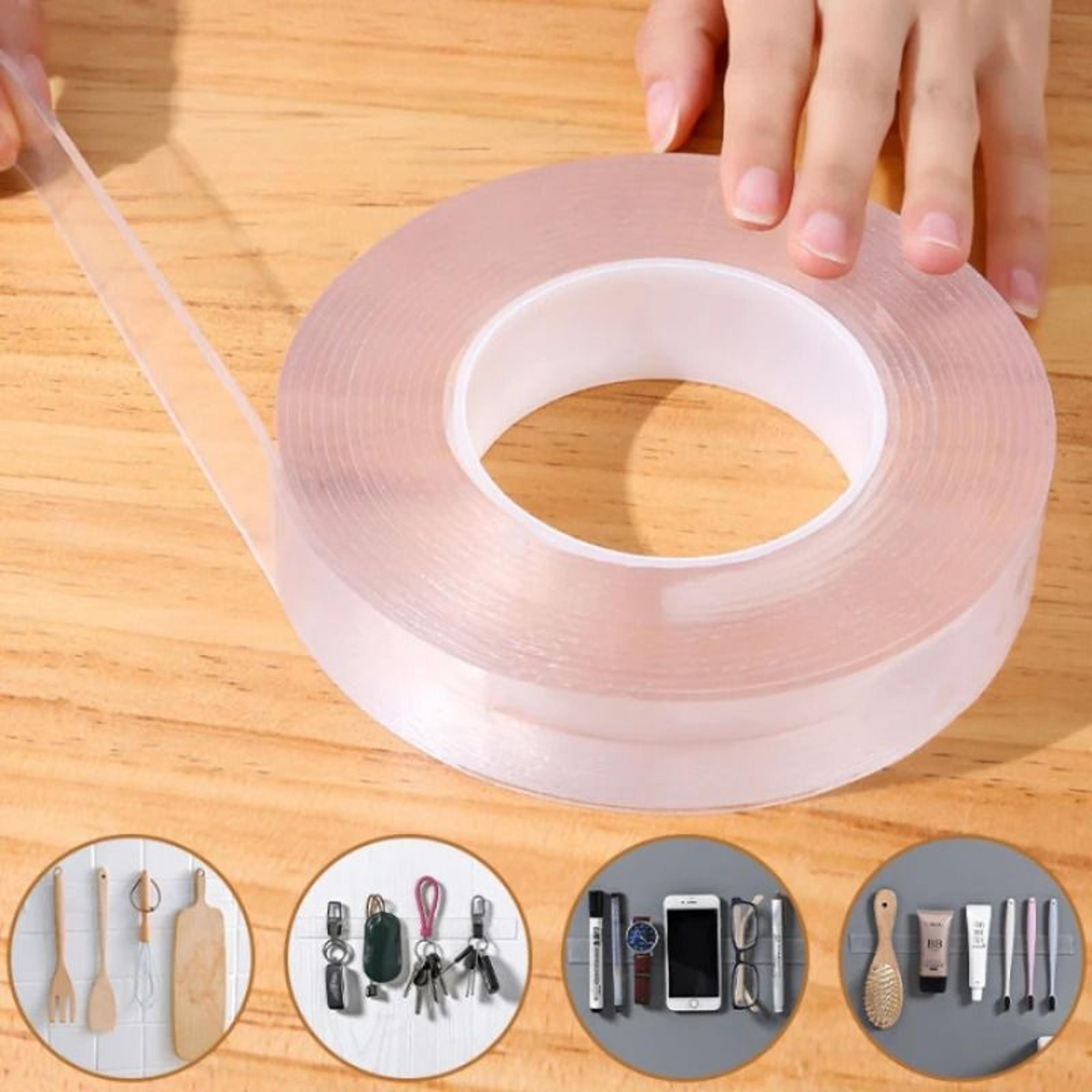 heavy-duty transparent reusable nano double-sided adhesive tape