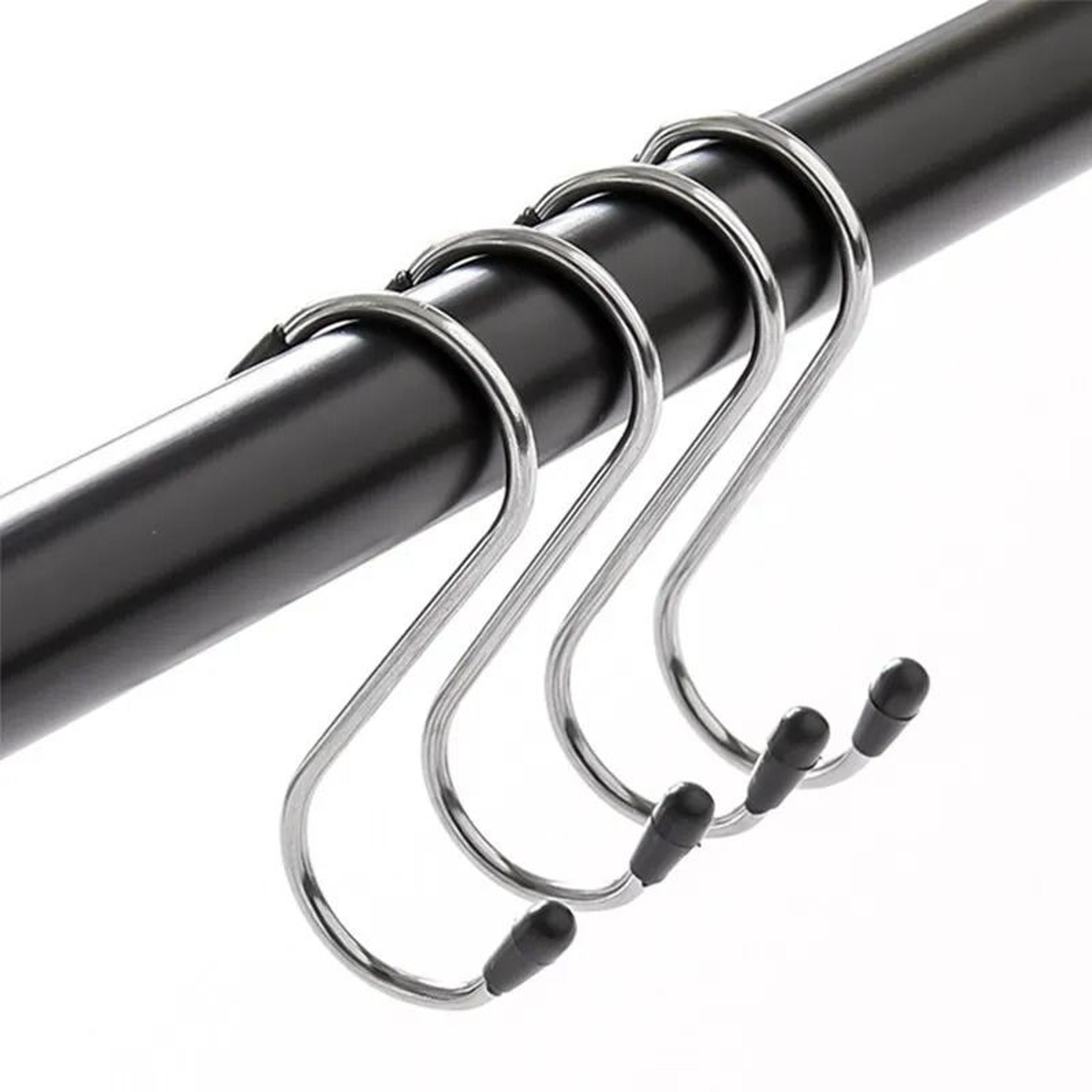 heavy-duty stainless steel s-shaped hanging hooks (4-piece set)