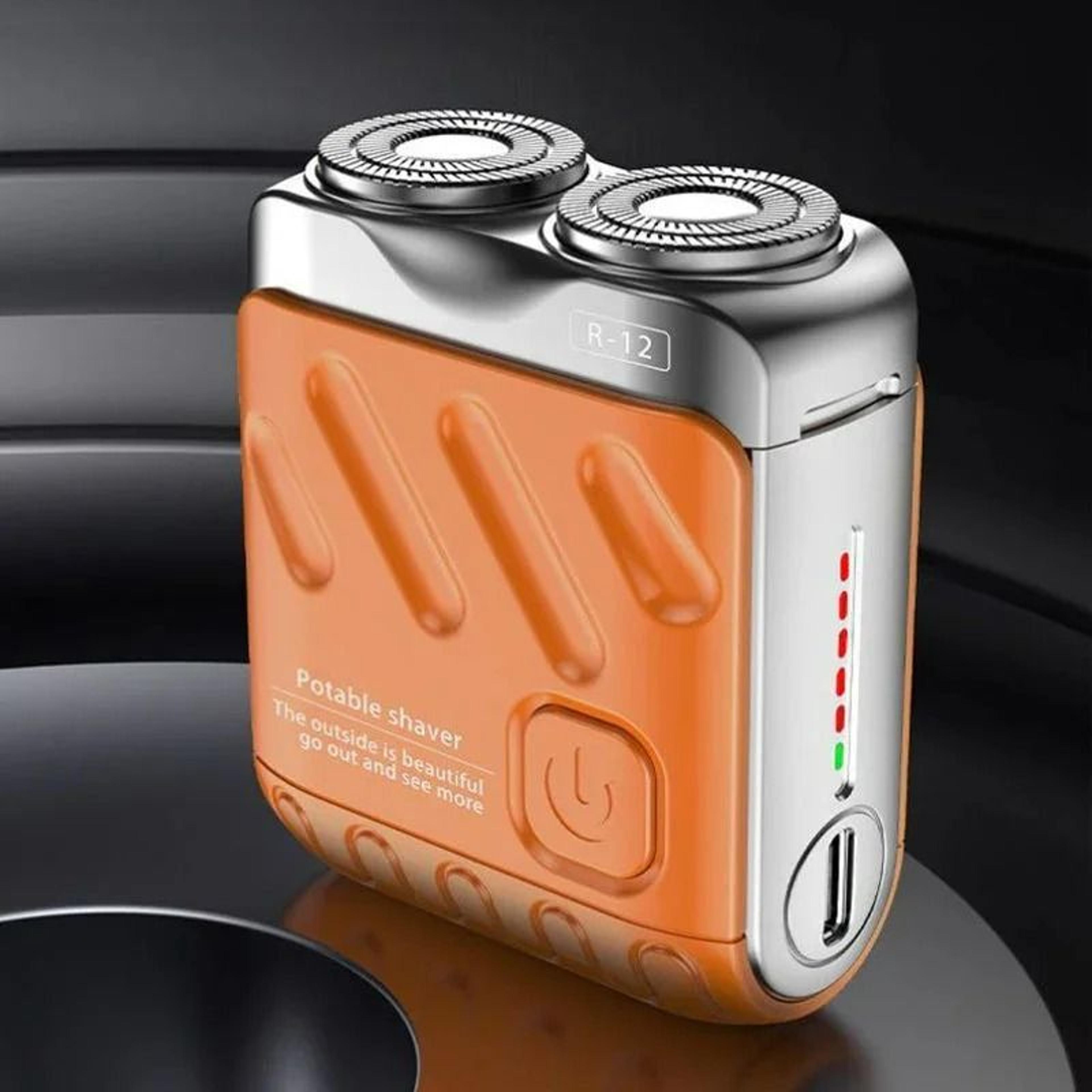 9000 rpm high-speed dual-head waterproof mini travel shaver
