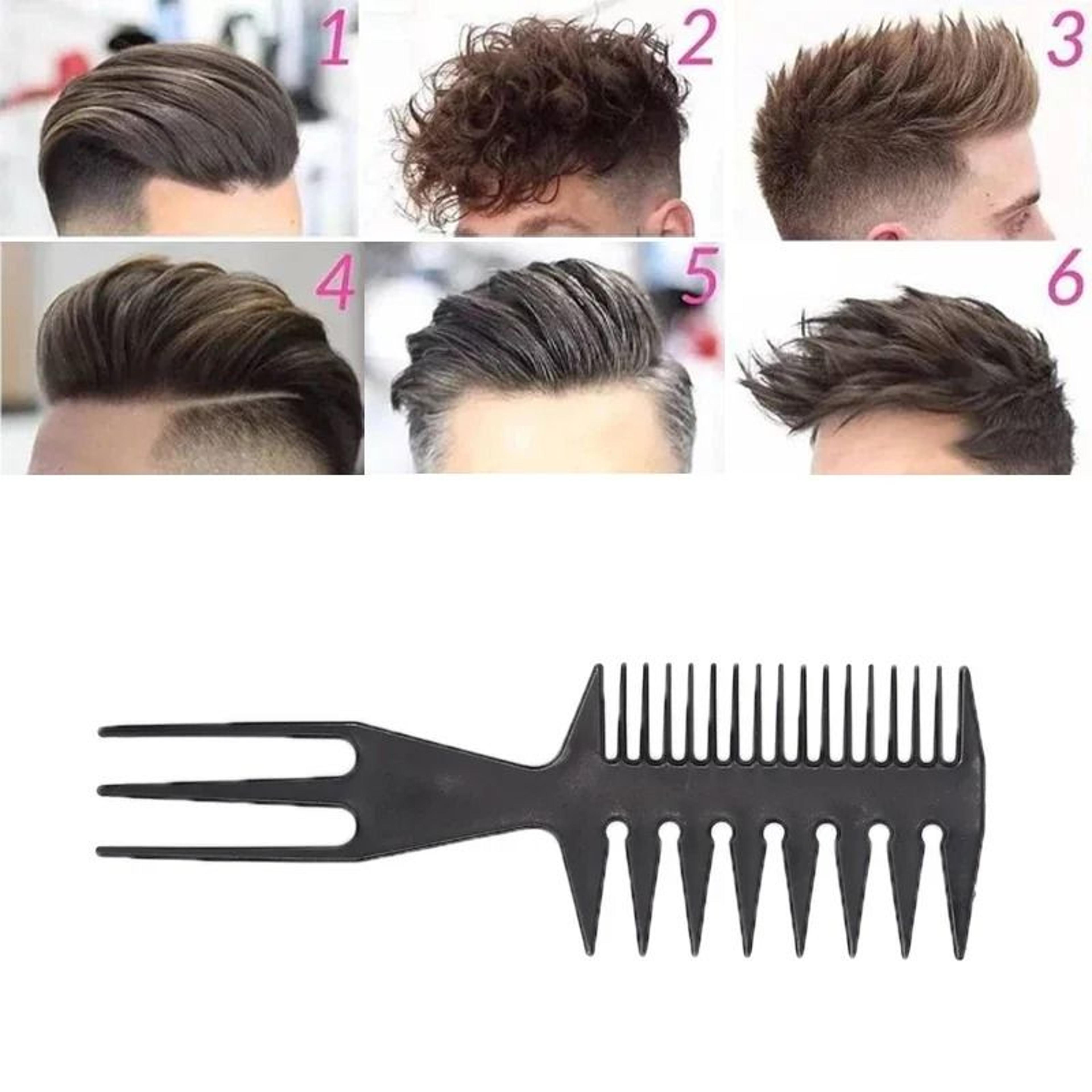 double-sided fishbone hair styling & sectioning comb