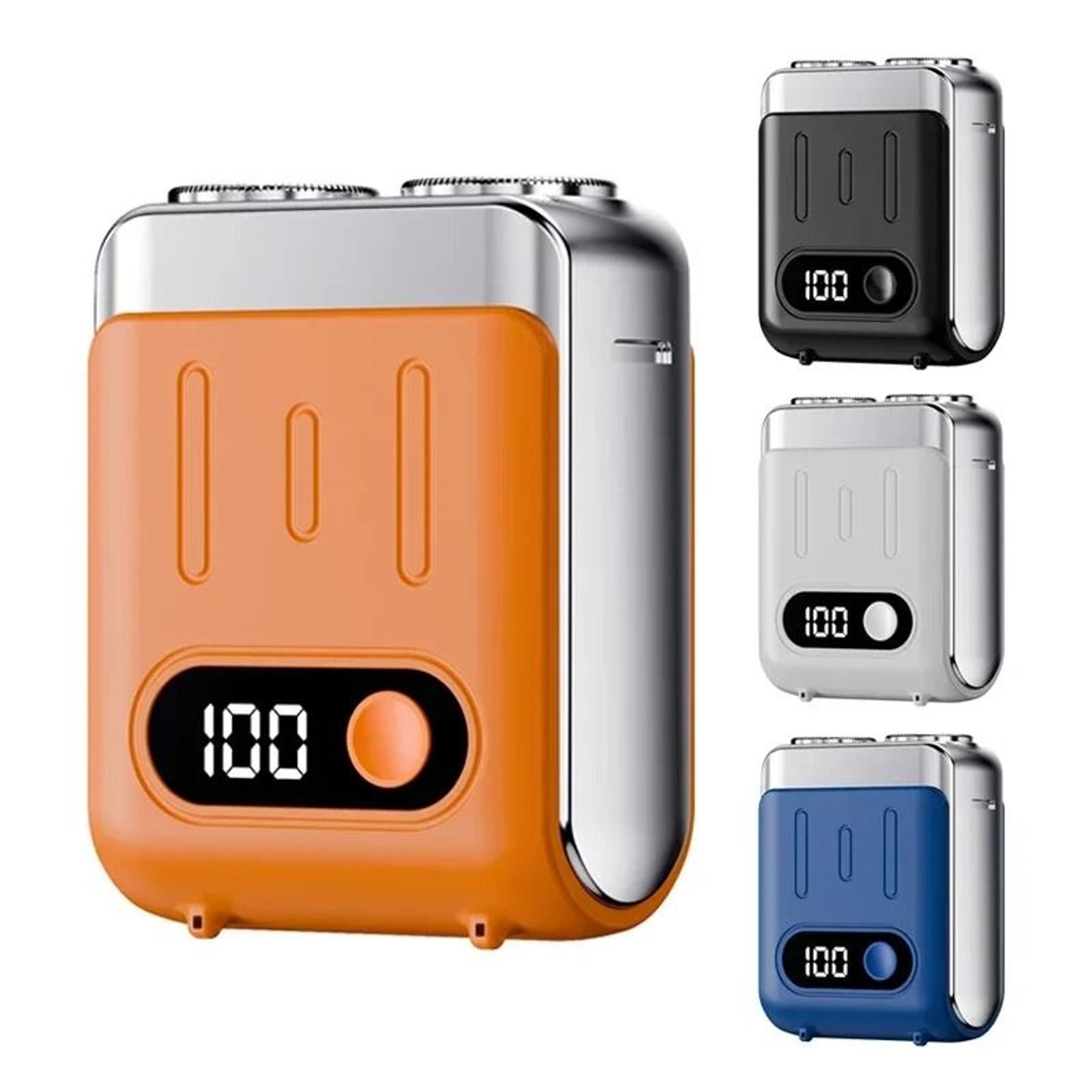 mini portable electric smart shaver with led digital display & dual blades