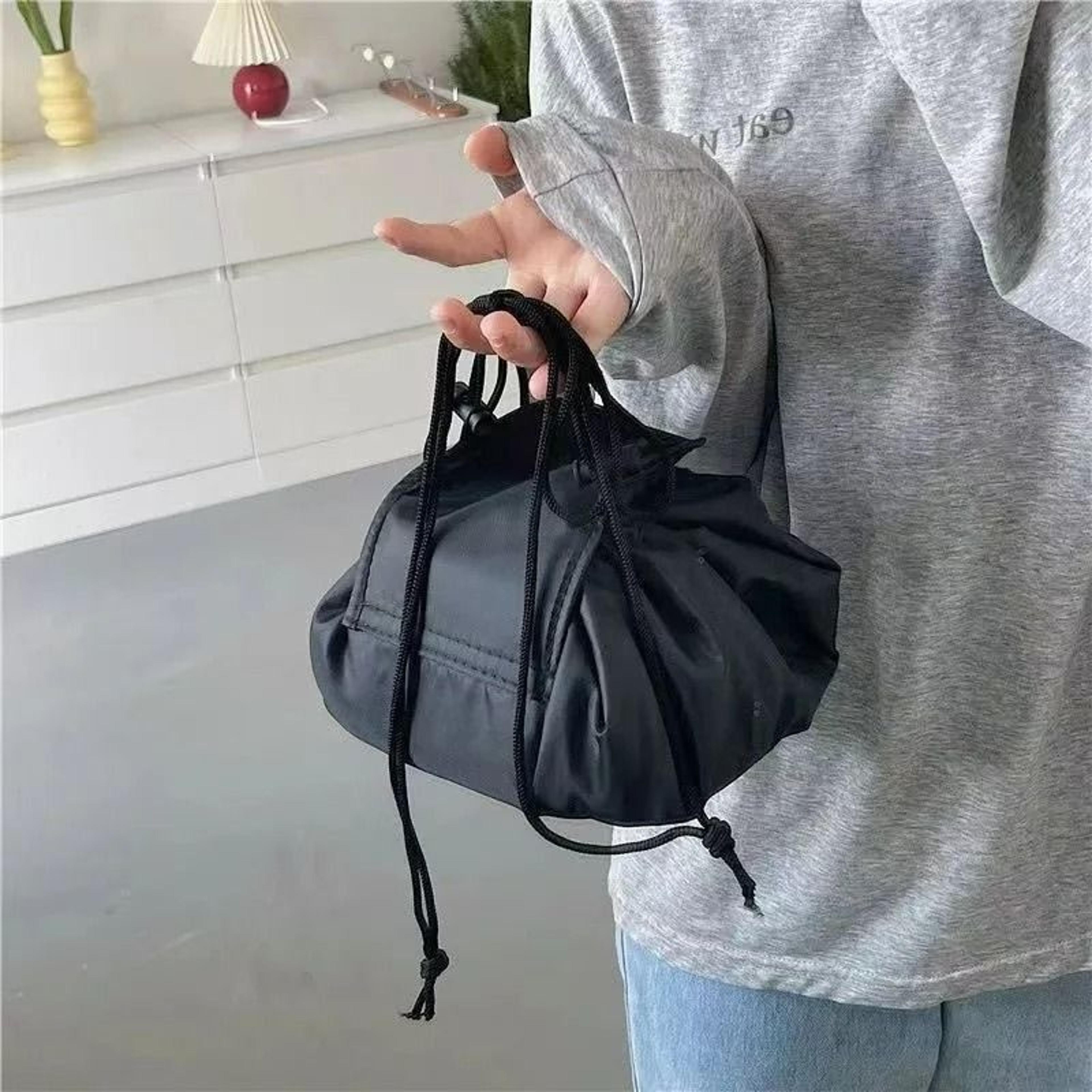 women's drawstring travel cosmetic bag & waterproof makeup organizer pouch