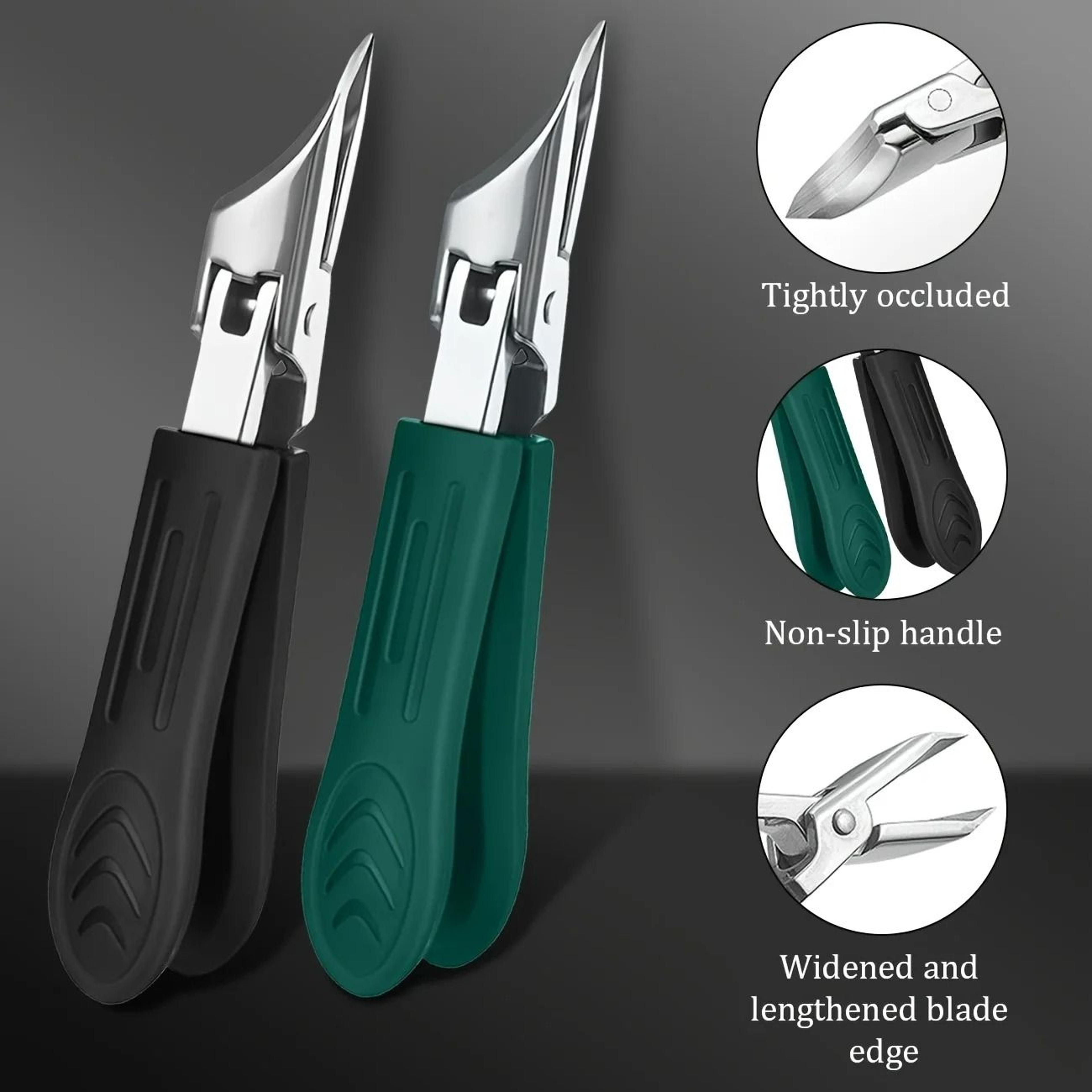 heavy-duty stainless steel precision podiatry clipper for thick & ingrown toenails