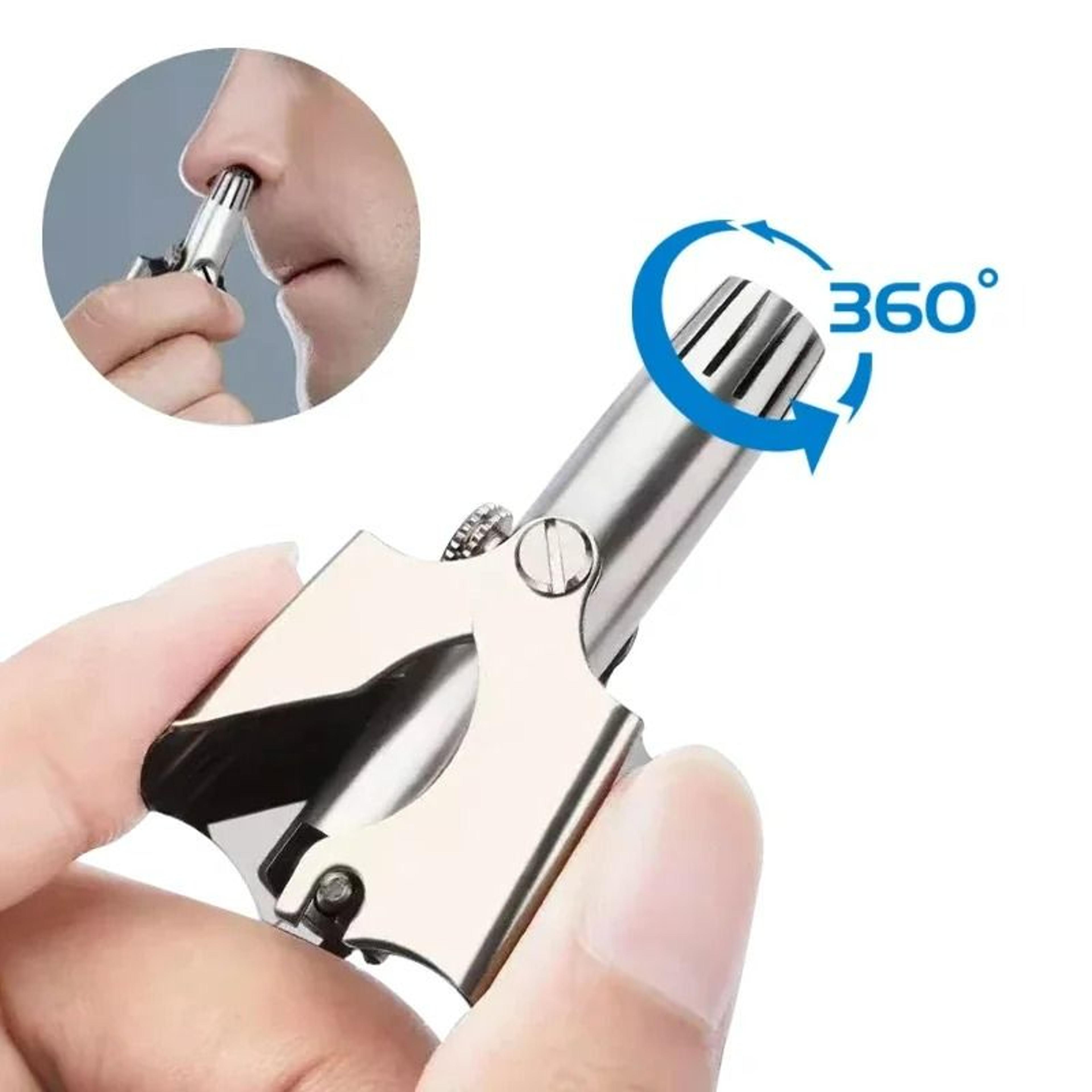 manual stainless steel precision nose & ear hair trimmer