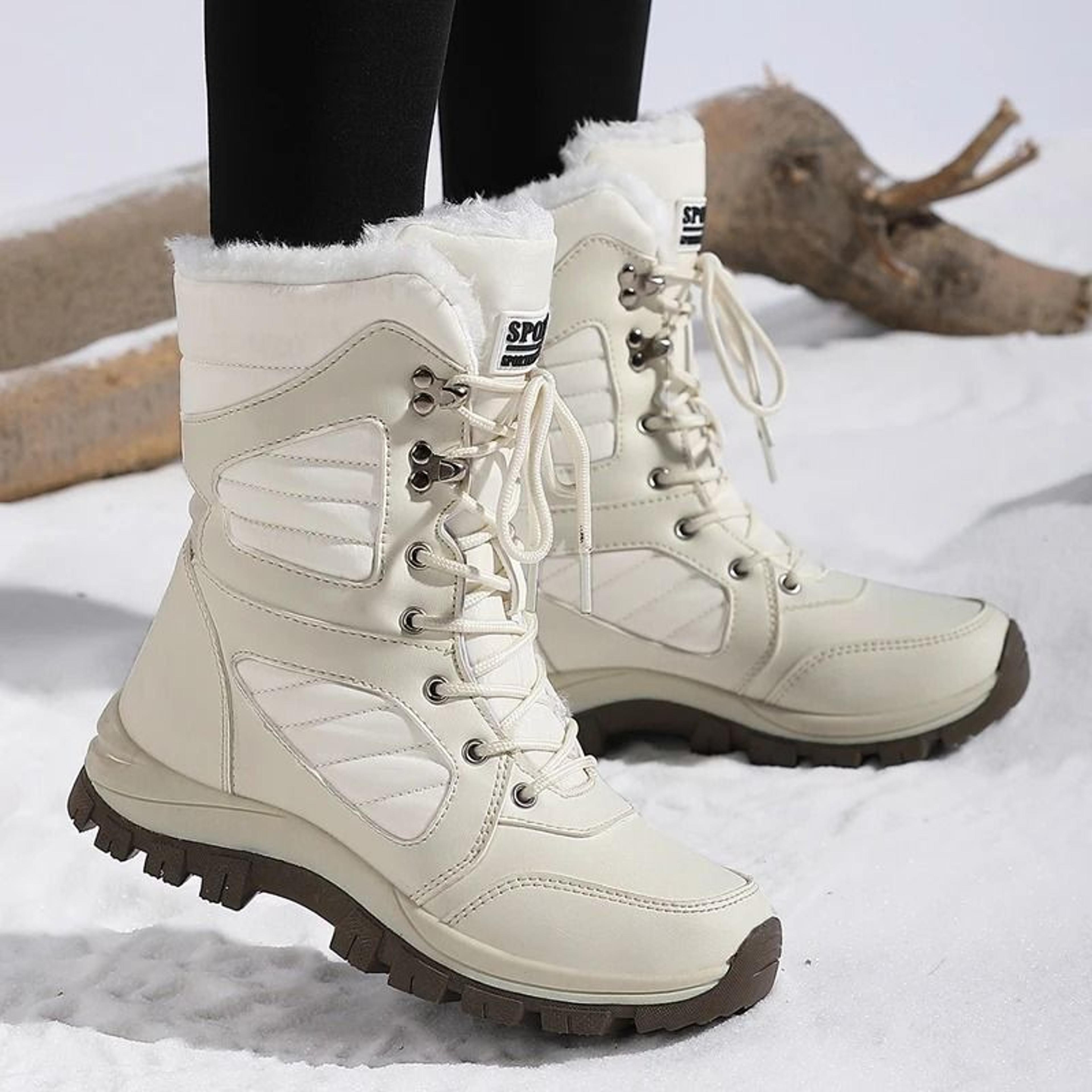 women's waterproof high-top winter snow boots