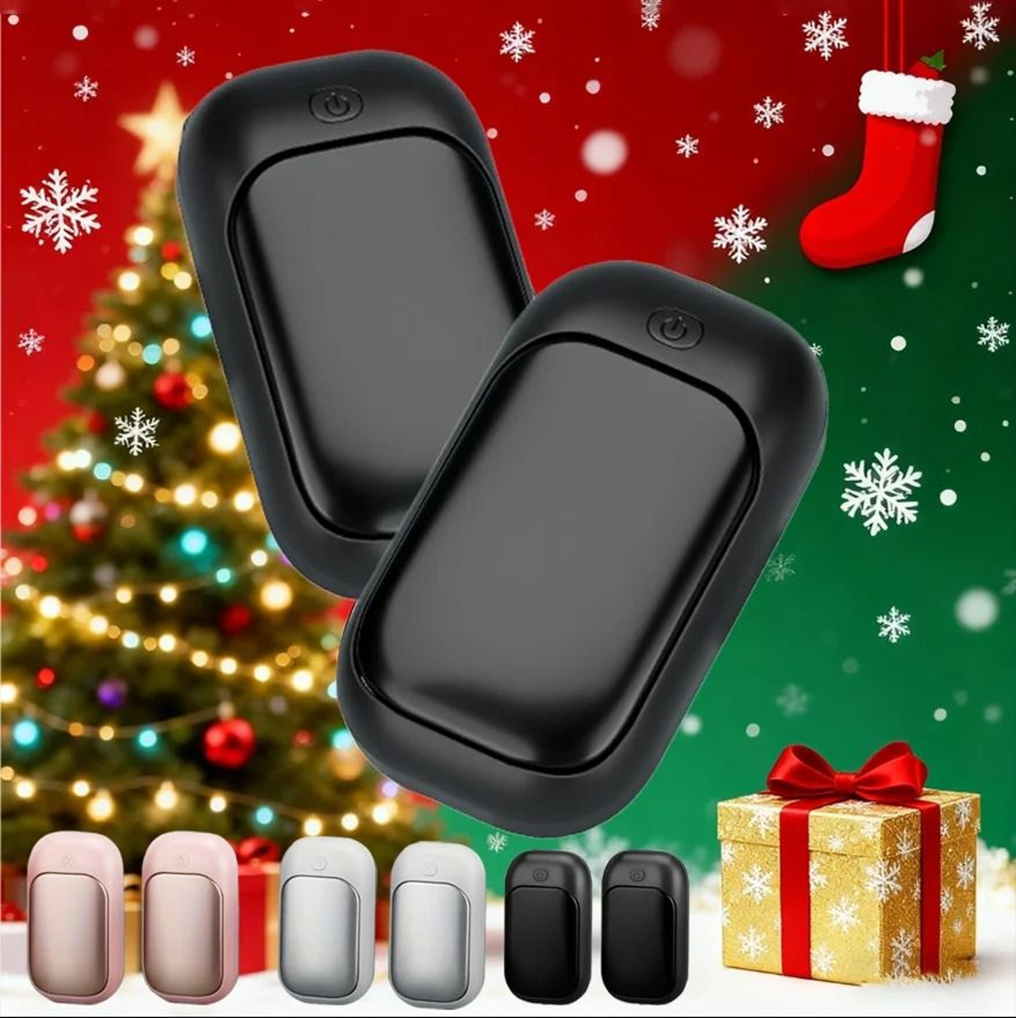 2-in-1 magnetic rechargeable hand warmer twin set