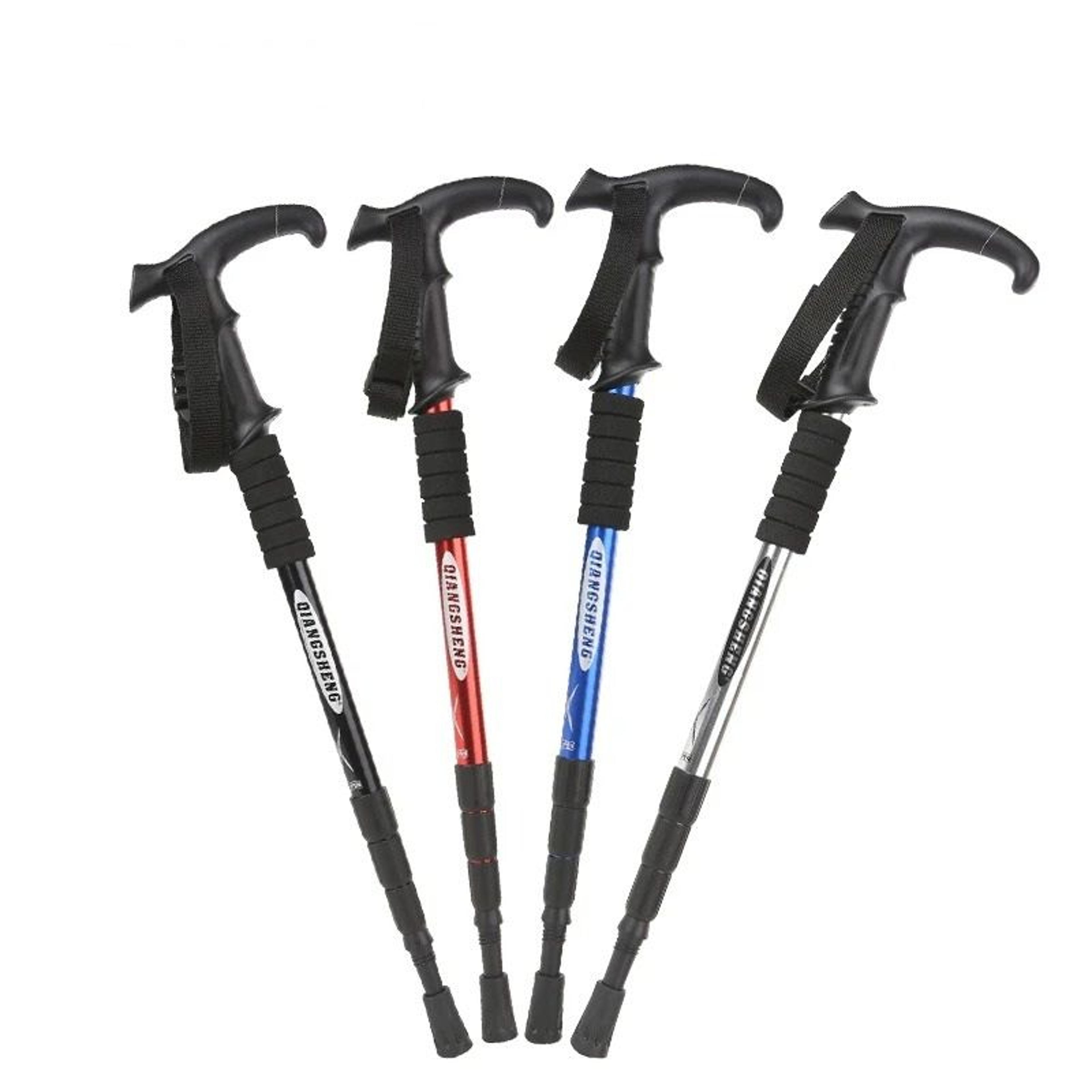 4-section outdoor folding telescopic trekking pole
