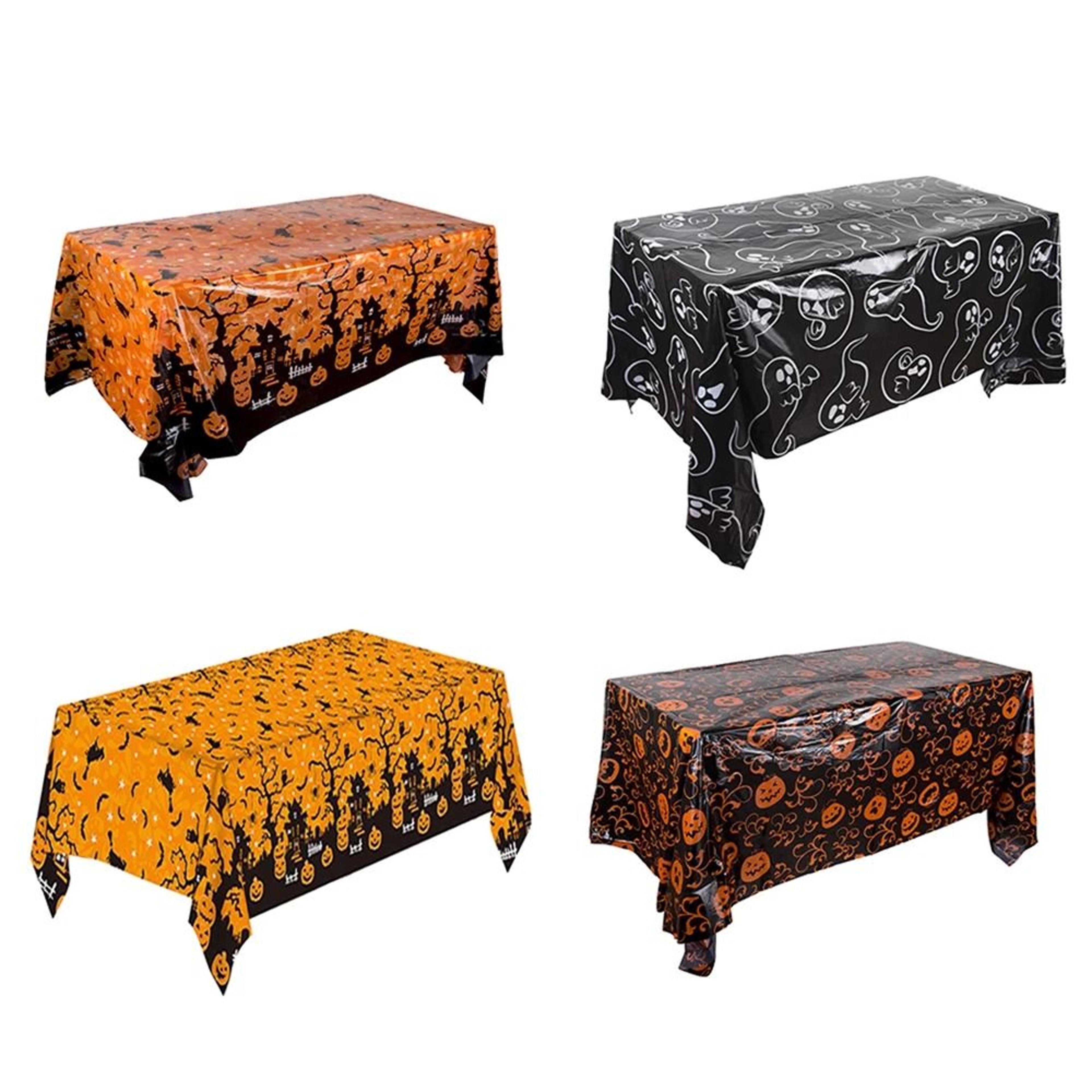 disposable halloween plastic table cover & party tablecloth