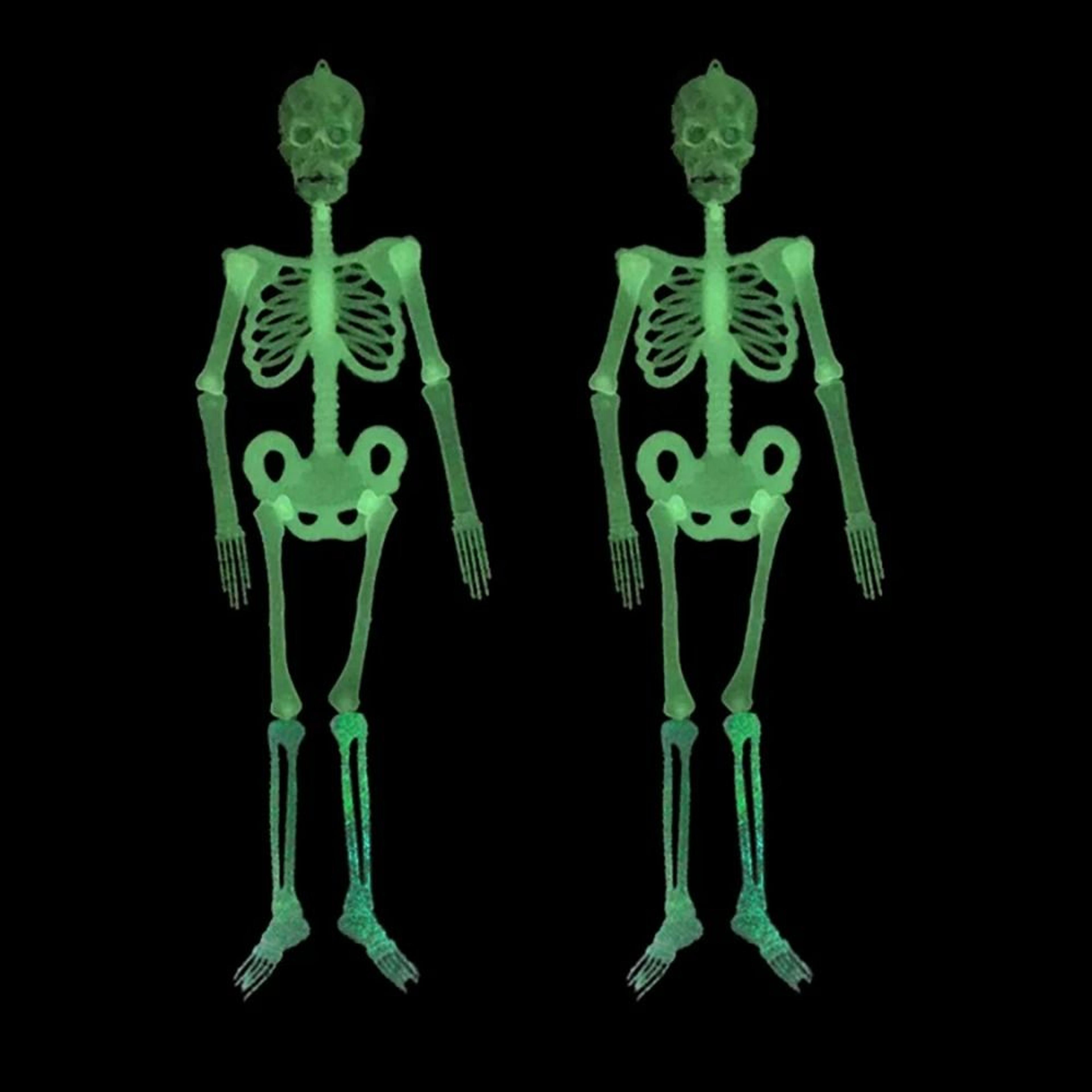 glow-in-the-dark luminous skeleton