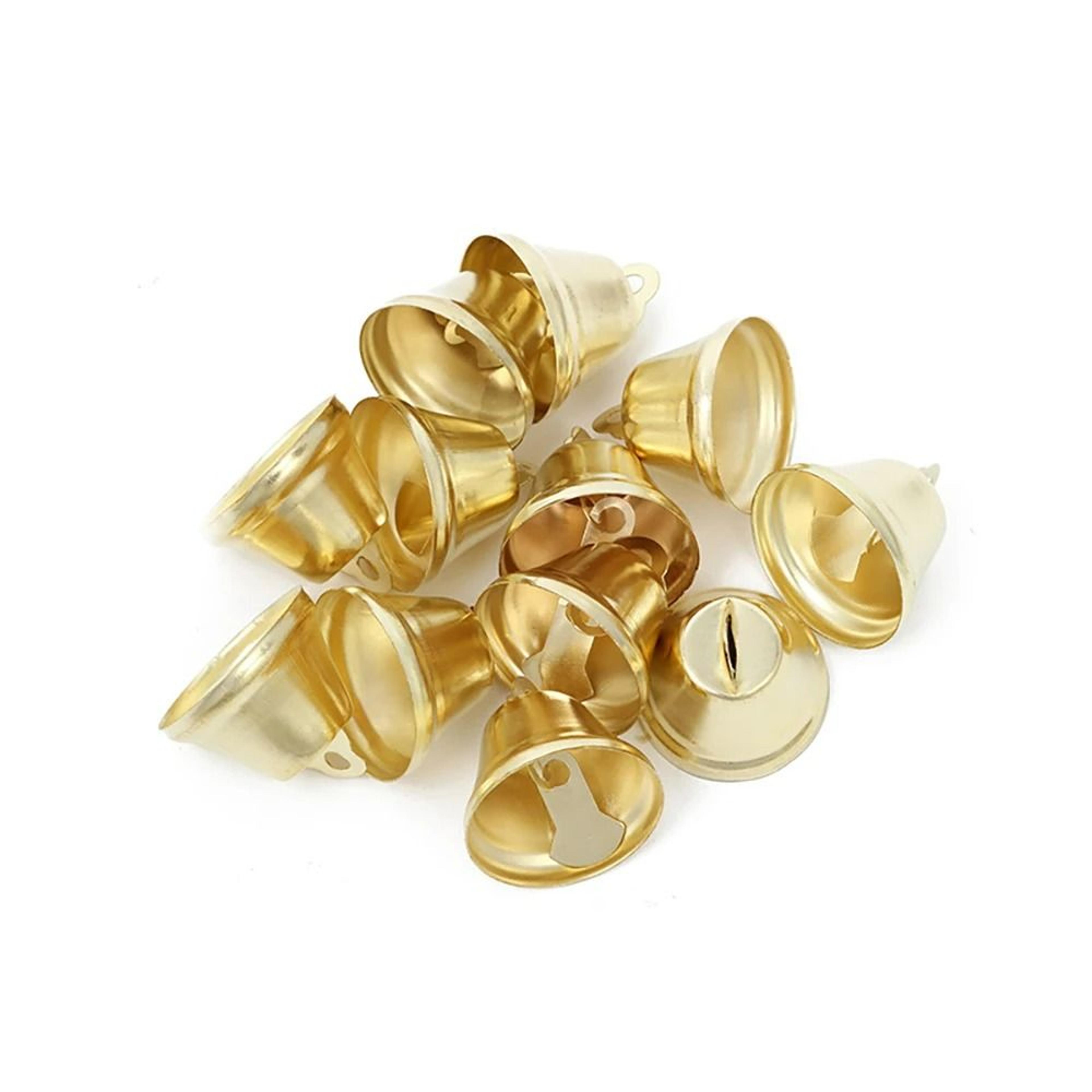 10-piece mini metal christmas jingle bells
