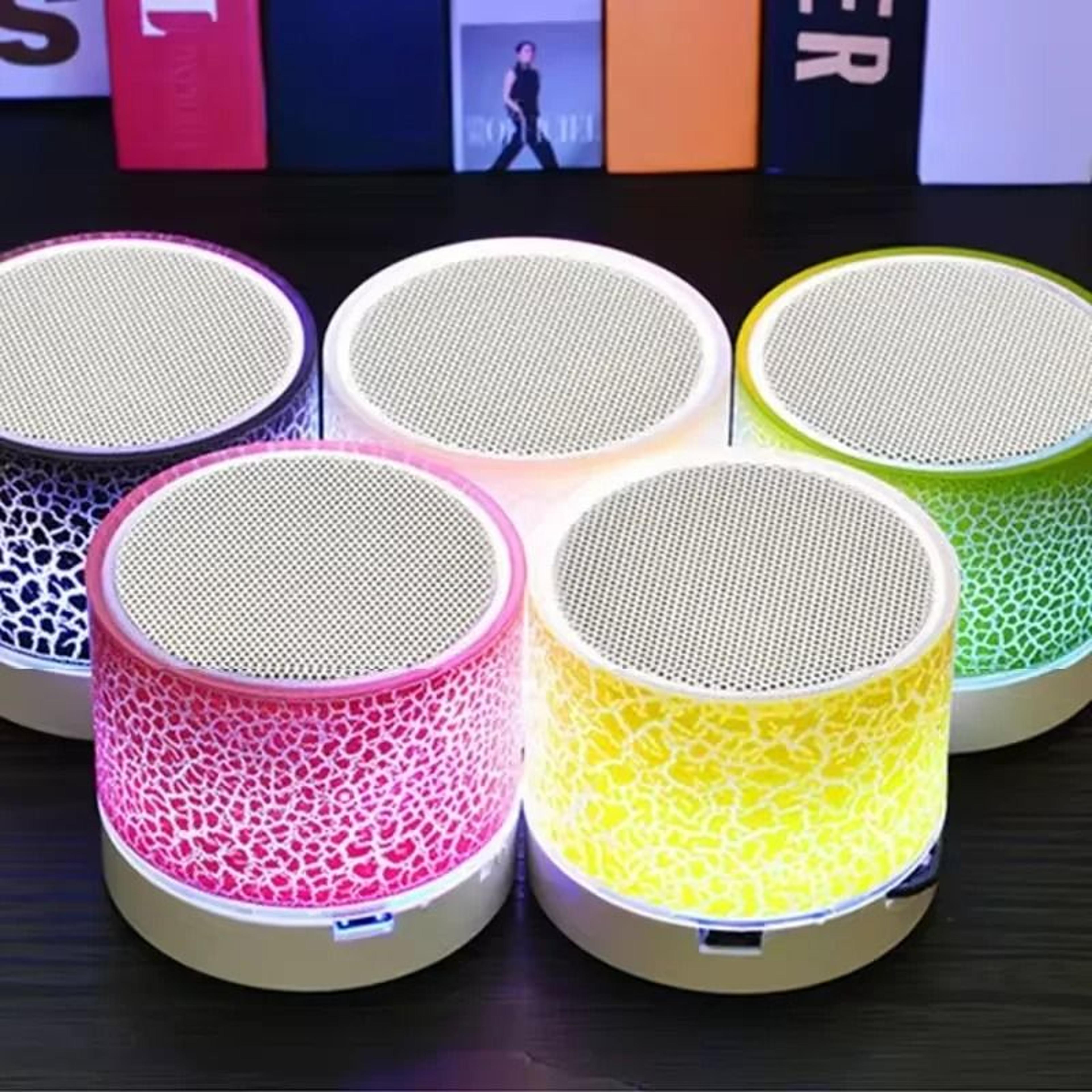 mini crackle led wireless bluetooth speaker