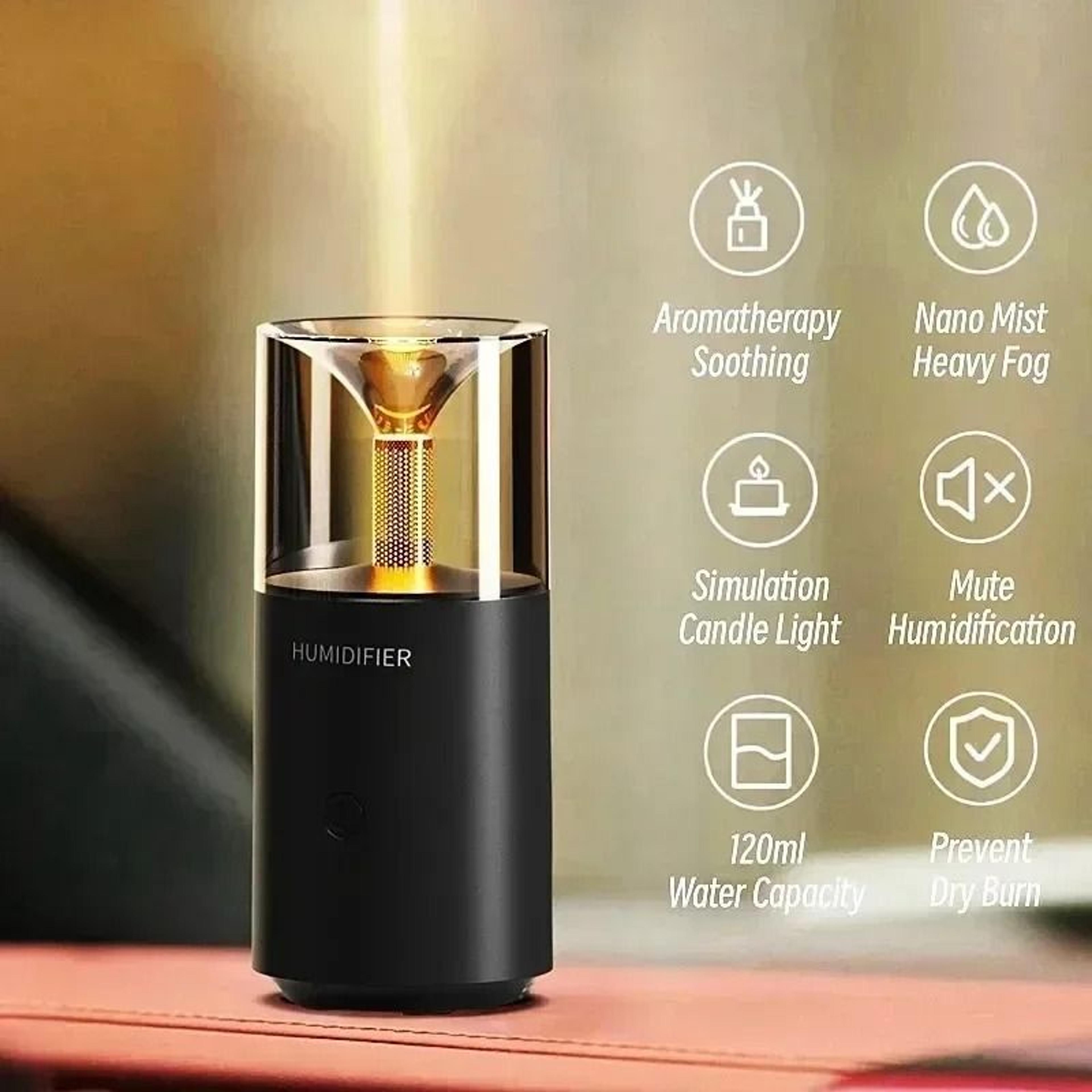 mini usb ultrasonic aromatherapy essential oil diffuser with ambient led light
